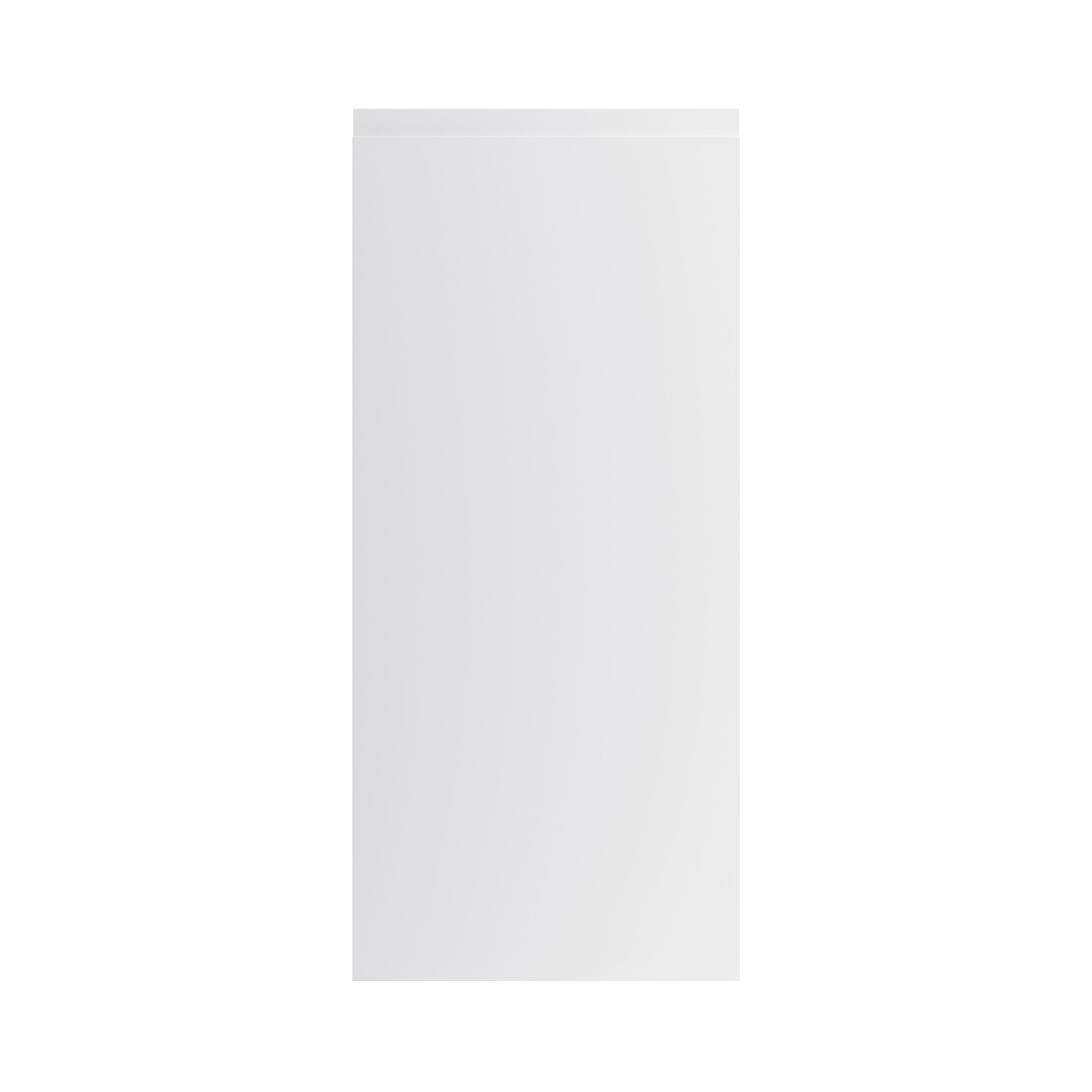 GoodHome Garcinia Gloss light grey integrated handle Tall wall Cabinet door (W)400mm (H)895mm (T)19mm