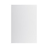 GoodHome Garcinia Gloss light grey integrated handle Tall wall Cabinet door (W)600mm (H)895mm (T)19mm