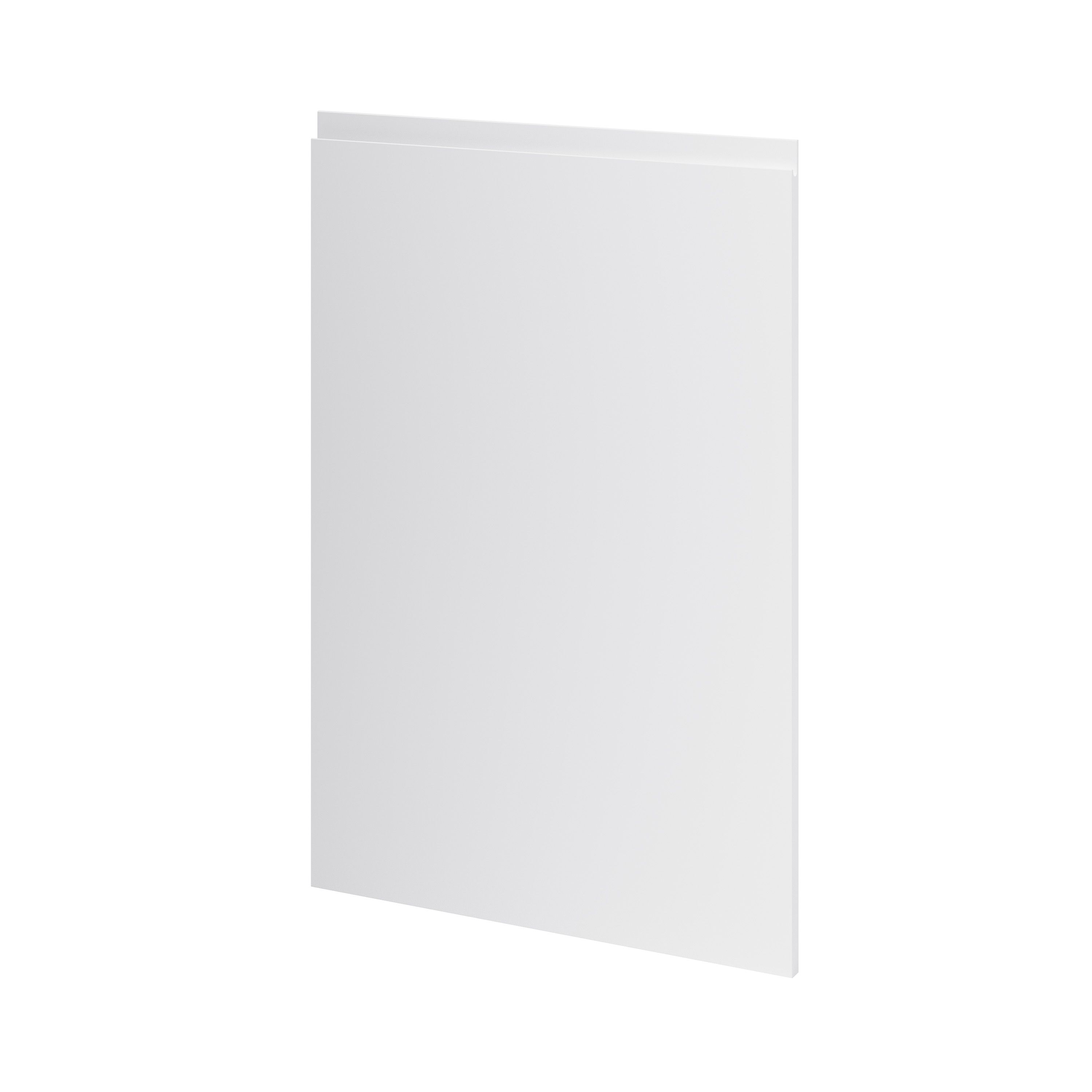 GoodHome Garcinia Gloss light grey integrated handle Tall wall Cabinet door (W)600mm (H)895mm (T)19mm