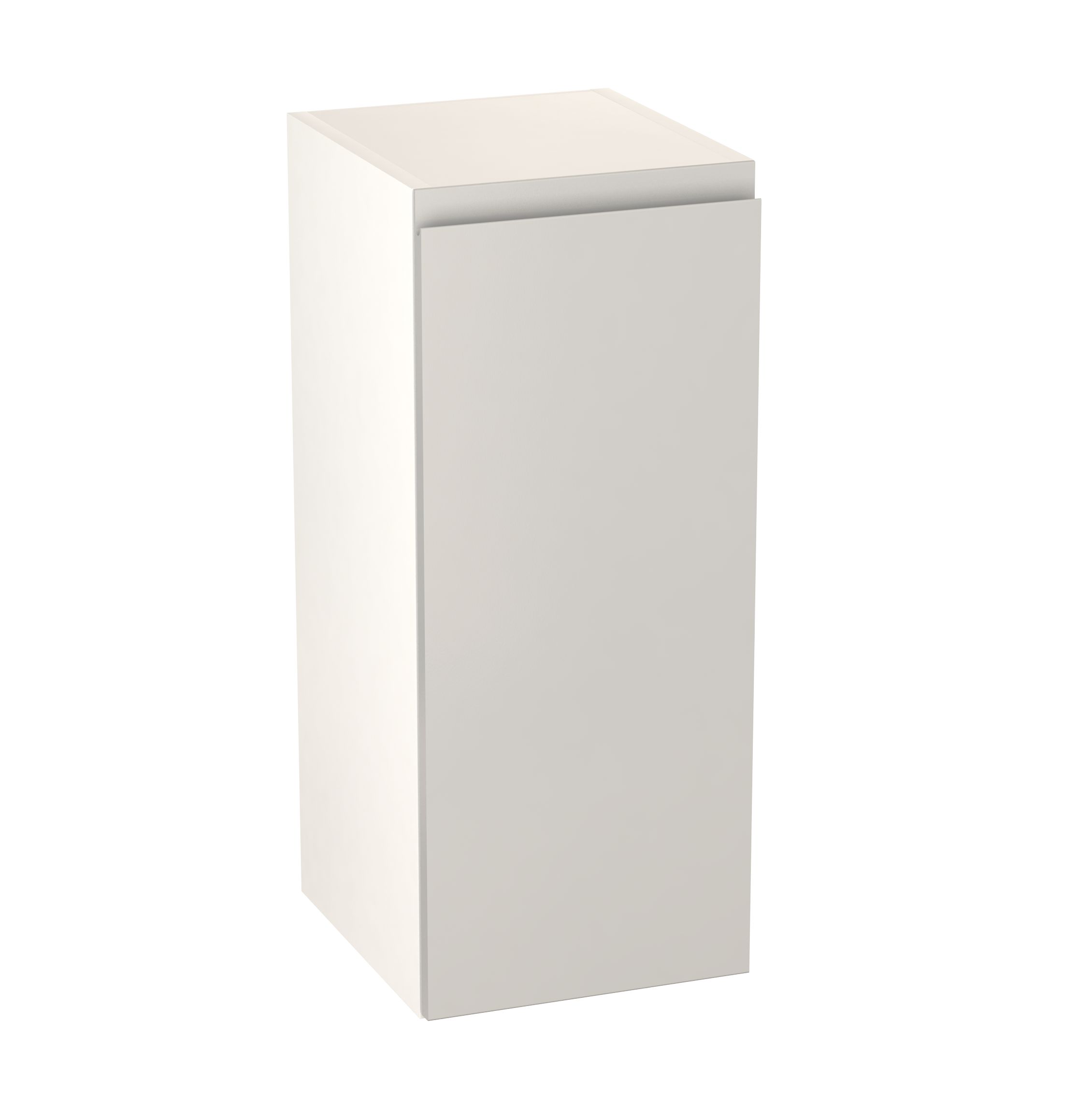 GoodHome Garcinia Gloss light grey integrated handle Wall Kitchen cabinet (W)300mm (H)720mm