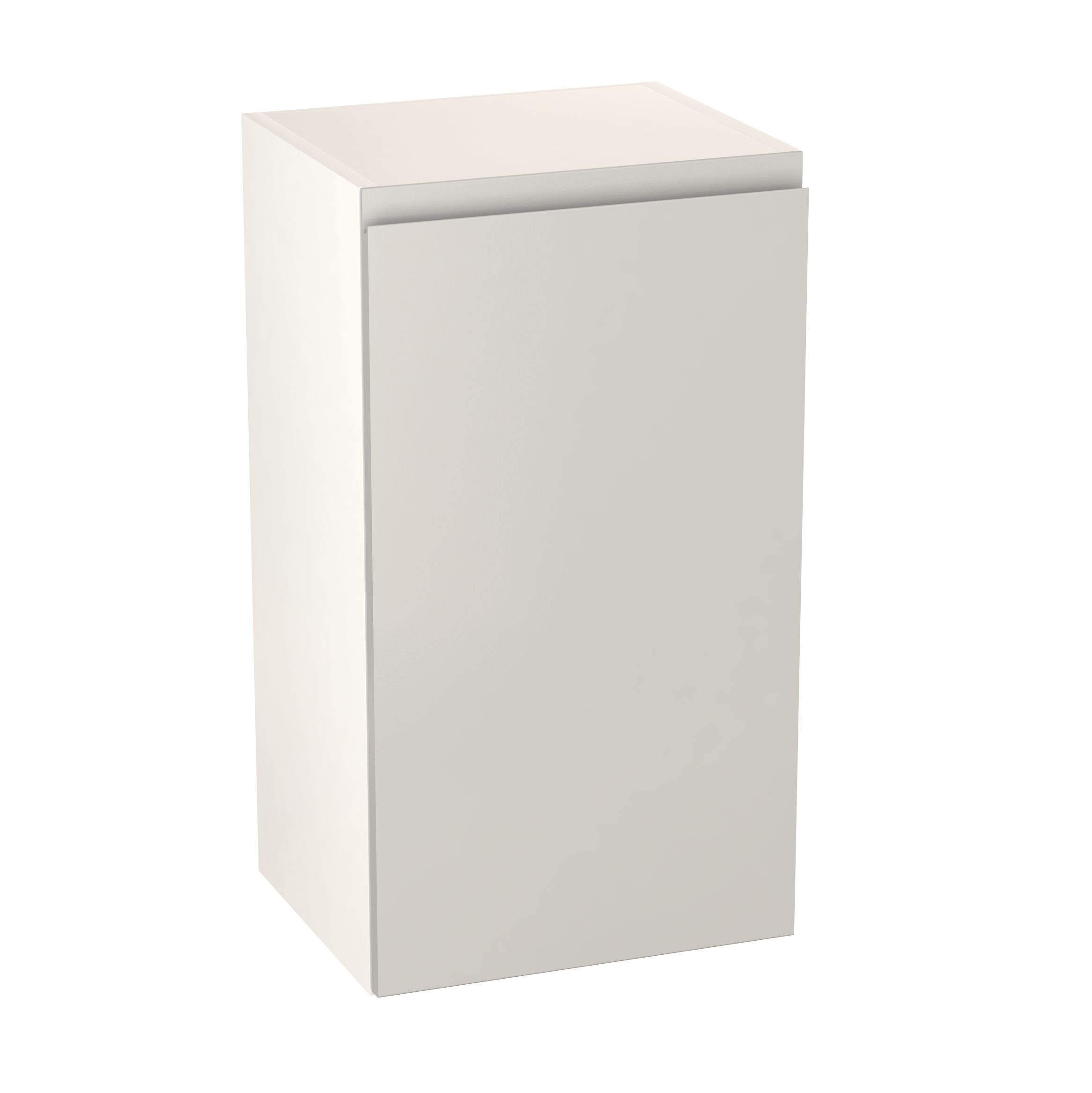 GoodHome Garcinia Gloss light grey integrated handle Wall Kitchen cabinet (W)400mm (H)720mm