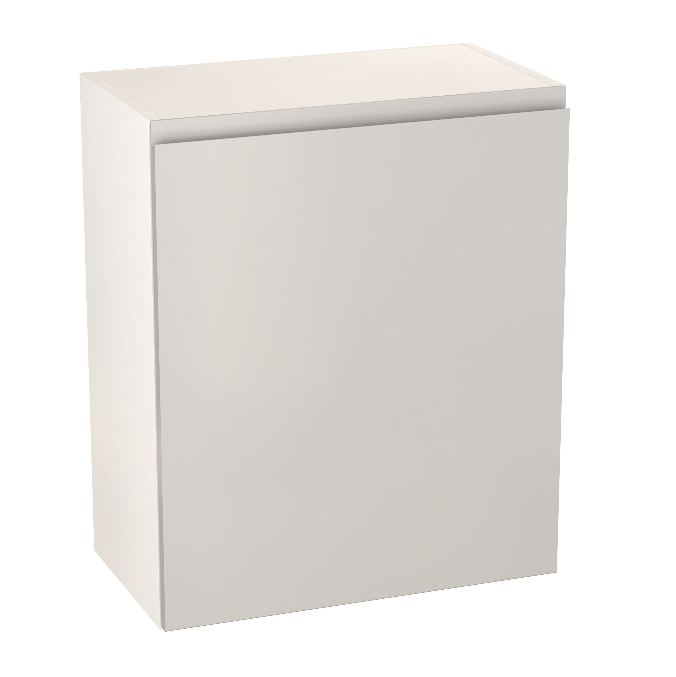 GoodHome Garcinia Gloss light grey integrated handle Wall Kitchen cabinet (W)600mm (H)720mm