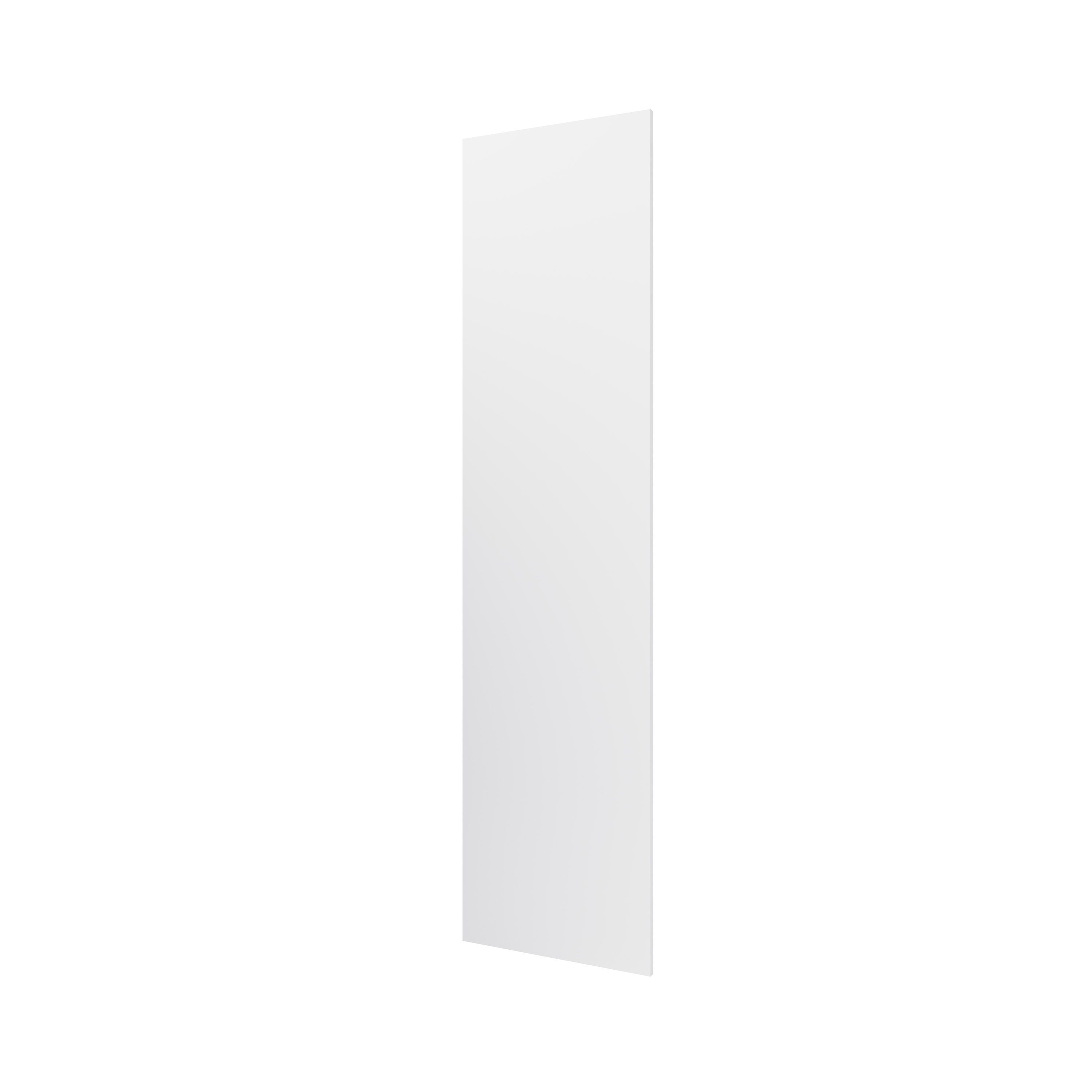 GoodHome Garcinia Gloss light grey slab End panel (H)2400mm (W)610mm