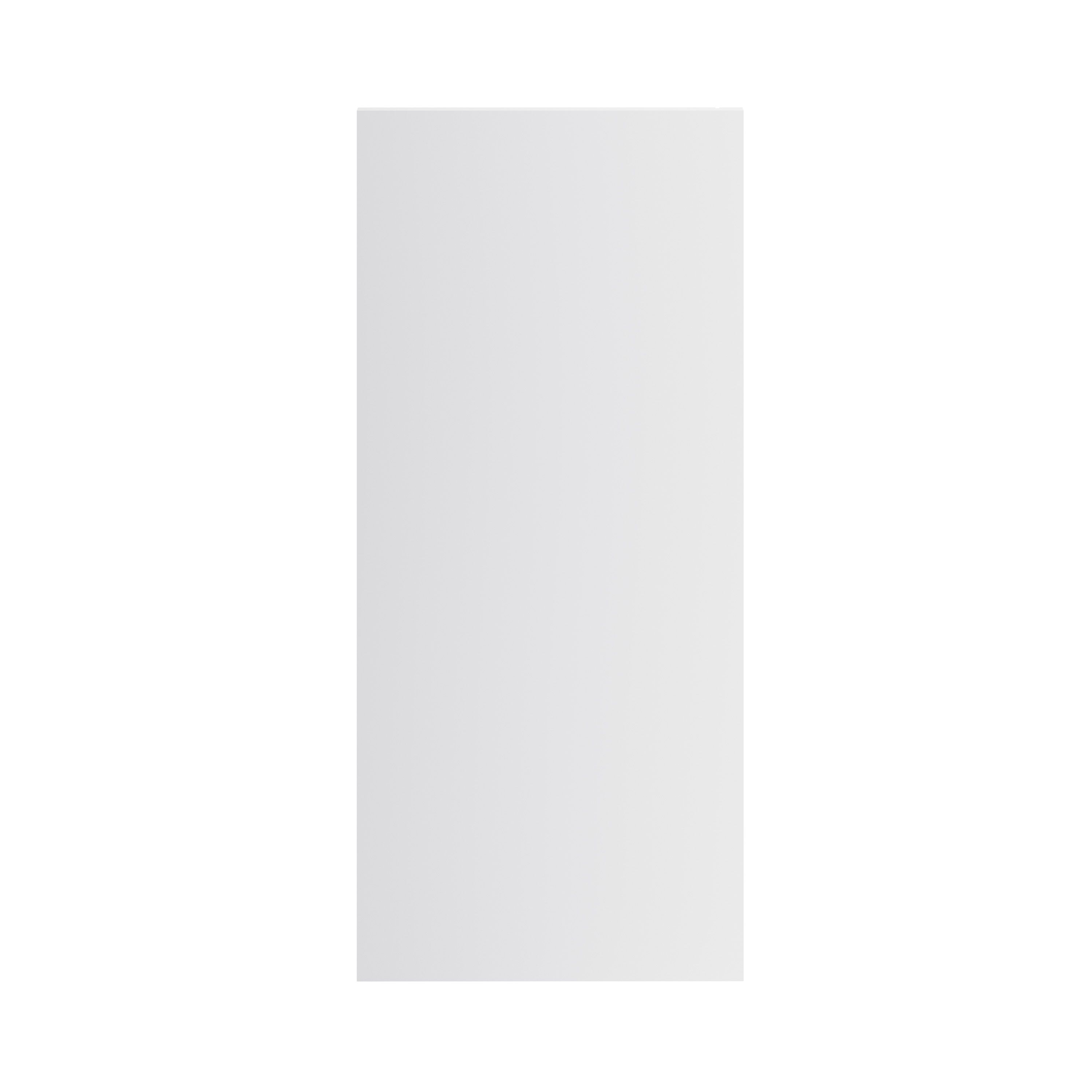 GoodHome Garcinia Gloss light grey slab End panel (H)720mm (W)320mm