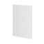 GoodHome Garcinia Gloss light grey slab End panel (H)900mm (W)610mm