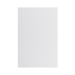 GoodHome Garcinia Gloss light grey slab Standard End panel (H)900mm (W)610mm