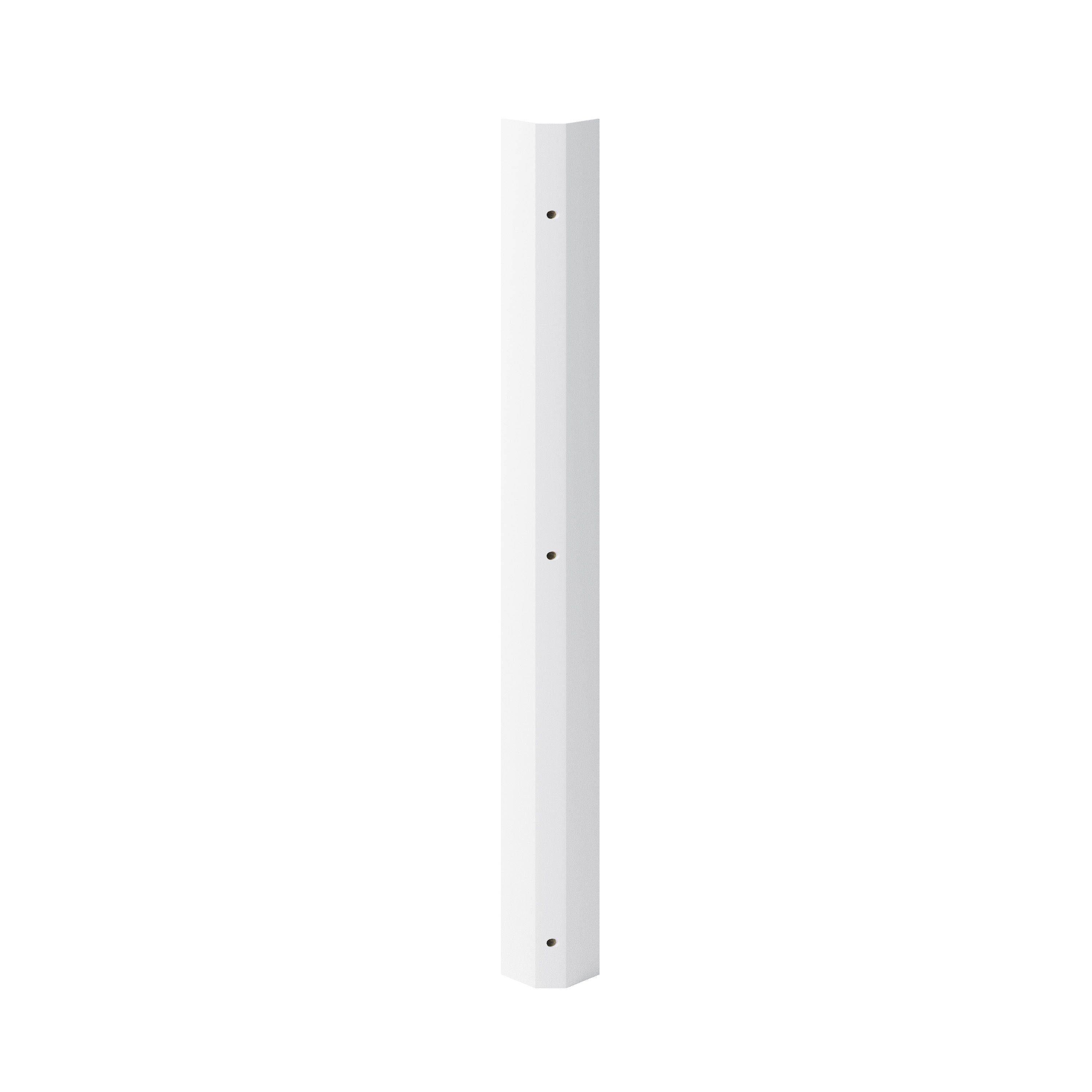 GoodHome Garcinia Gloss light grey Standard Corner post, (W)59mm (H)715mm