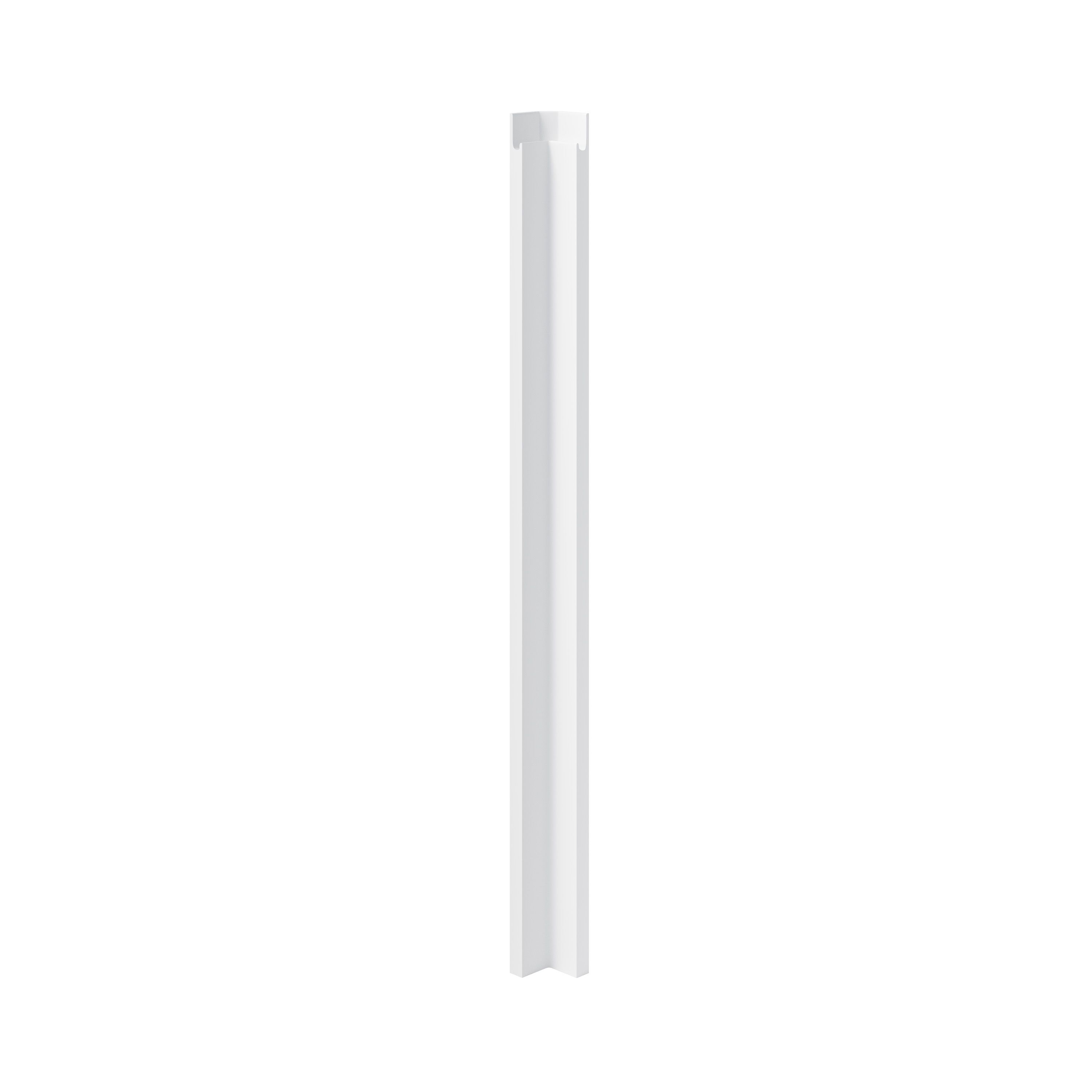 GoodHome Garcinia Gloss light grey Tall Wall corner post, (W)59mm (H)895mm
