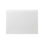 GoodHome Garcinia Gloss white integrated handle Appliance Cabinet door (W)600mm (H)453mm (T)19mm