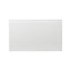 GoodHome Garcinia Gloss white integrated handle Drawer front, bridging door & bi fold door, (W)600mm (H)356mm (T)19mm