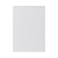 GoodHome Garcinia Gloss white integrated handle Highline Cabinet door (W)500mm (H)715mm (T)19mm
