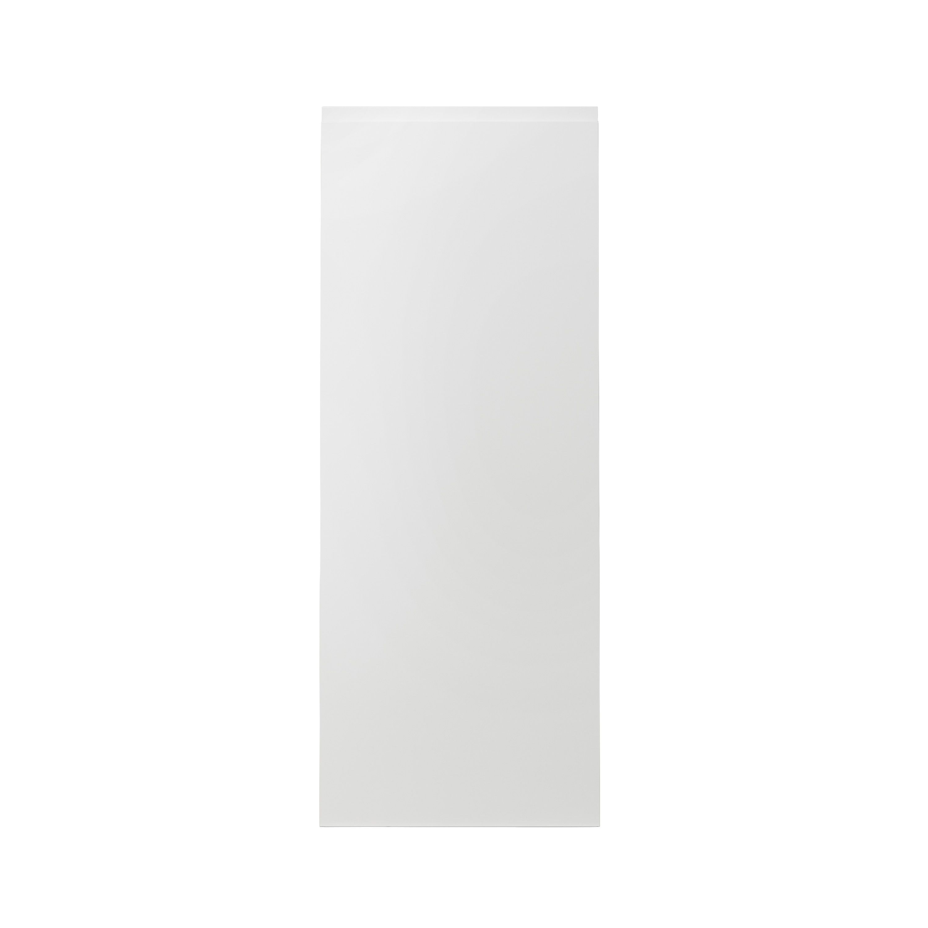 GoodHome Garcinia Gloss white integrated handle Larder Cabinet door (W)500mm (H)1287mm (T)19mm