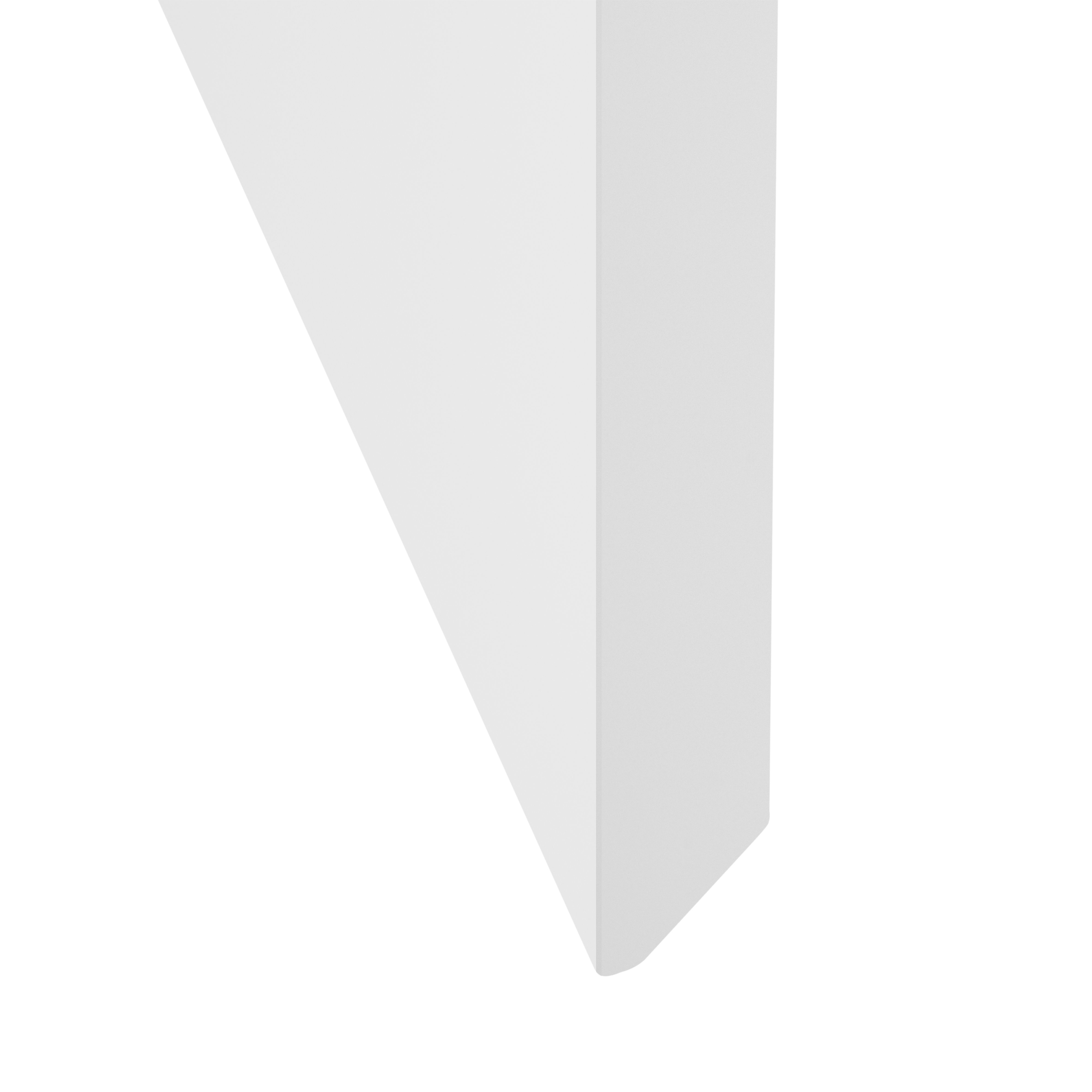 GoodHome Garcinia Gloss white integrated handle Tall larder Cabinet door (W)600mm (H)1467mm (T)19mm