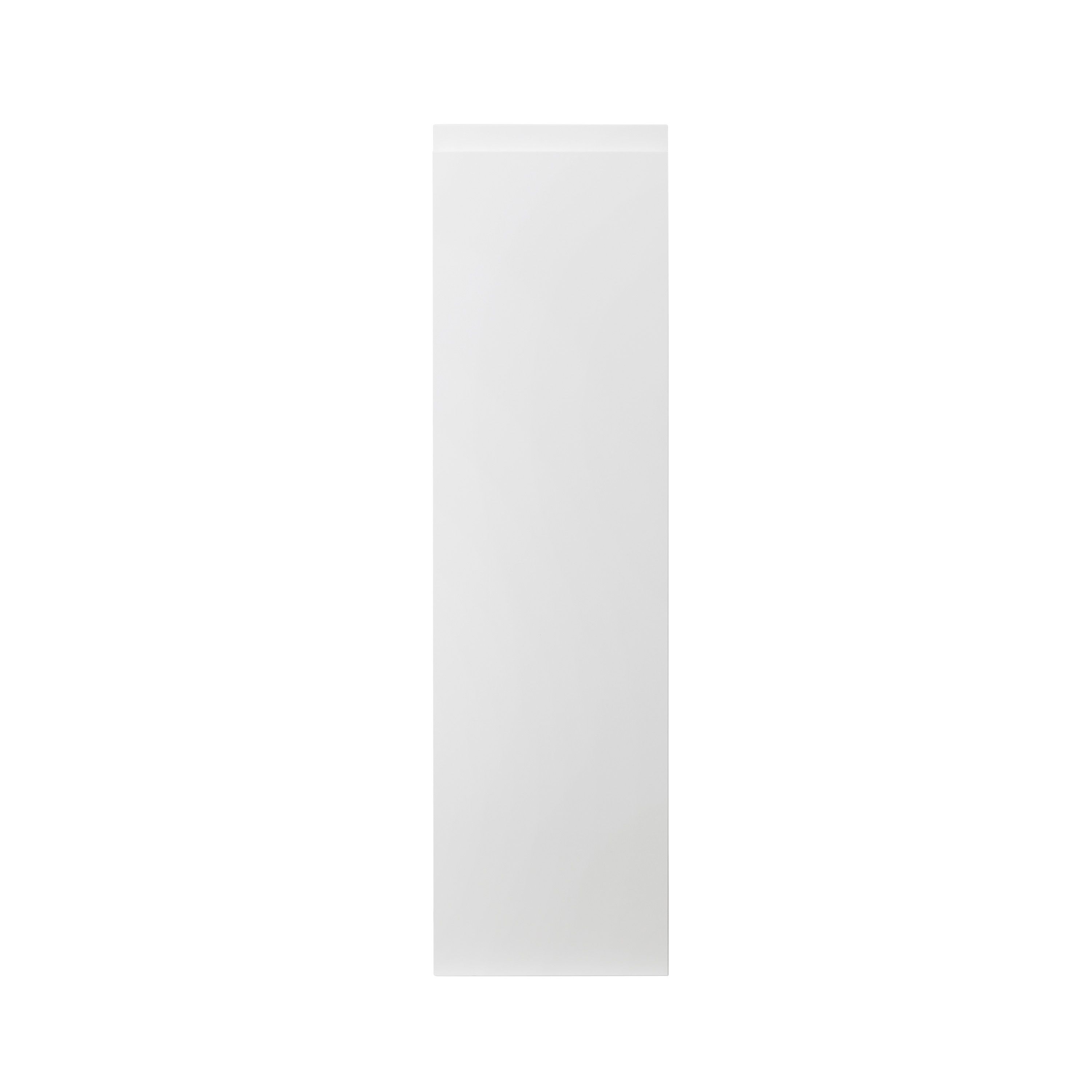 GoodHome Garcinia Gloss white integrated handle Tall wall Cabinet door (W)250mm (H)895mm (T)19mm