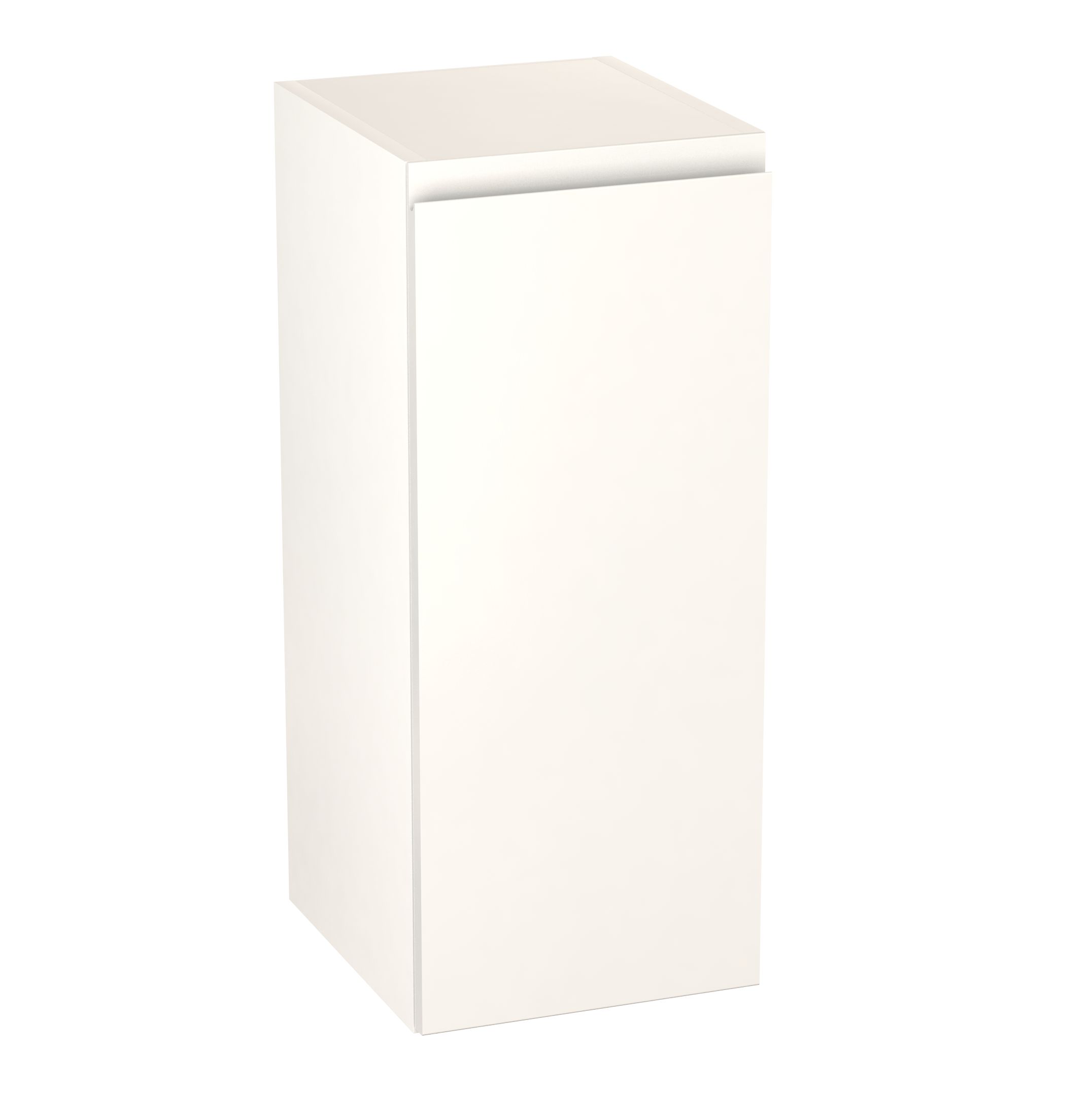 GoodHome Garcinia Gloss white integrated handle Wall Kitchen cabinet (W)300mm (H)720mm