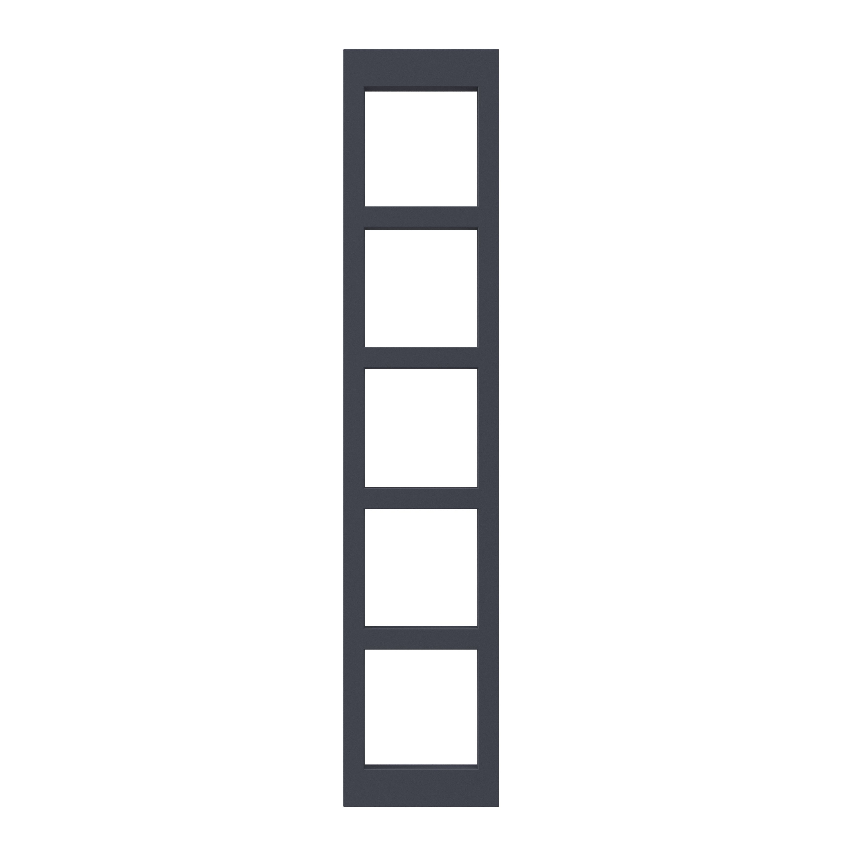 GoodHome Garcinia Matt Blue Wine rack fascia, (H)715mm (W)147mm