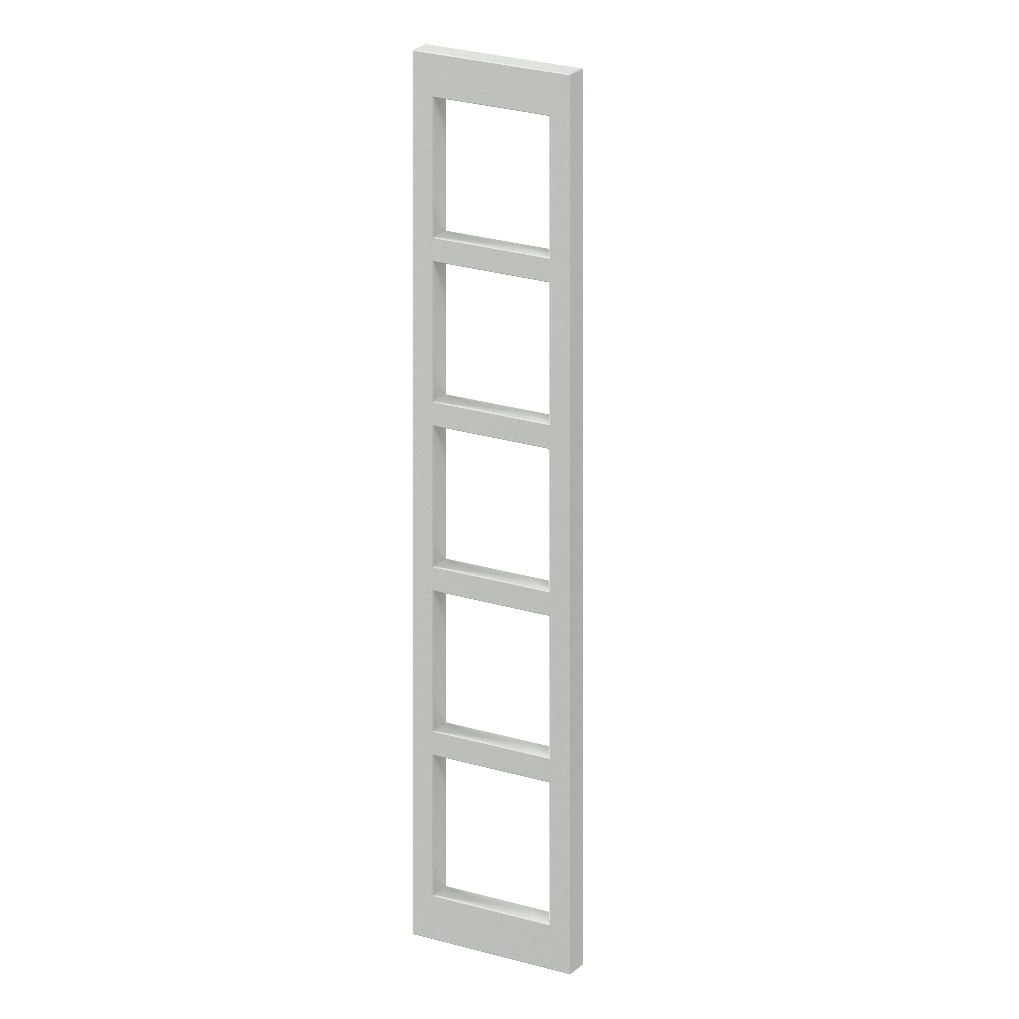 GoodHome Garcinia Matt Cream Wine rack fascia, (H)715mm (W)147mm