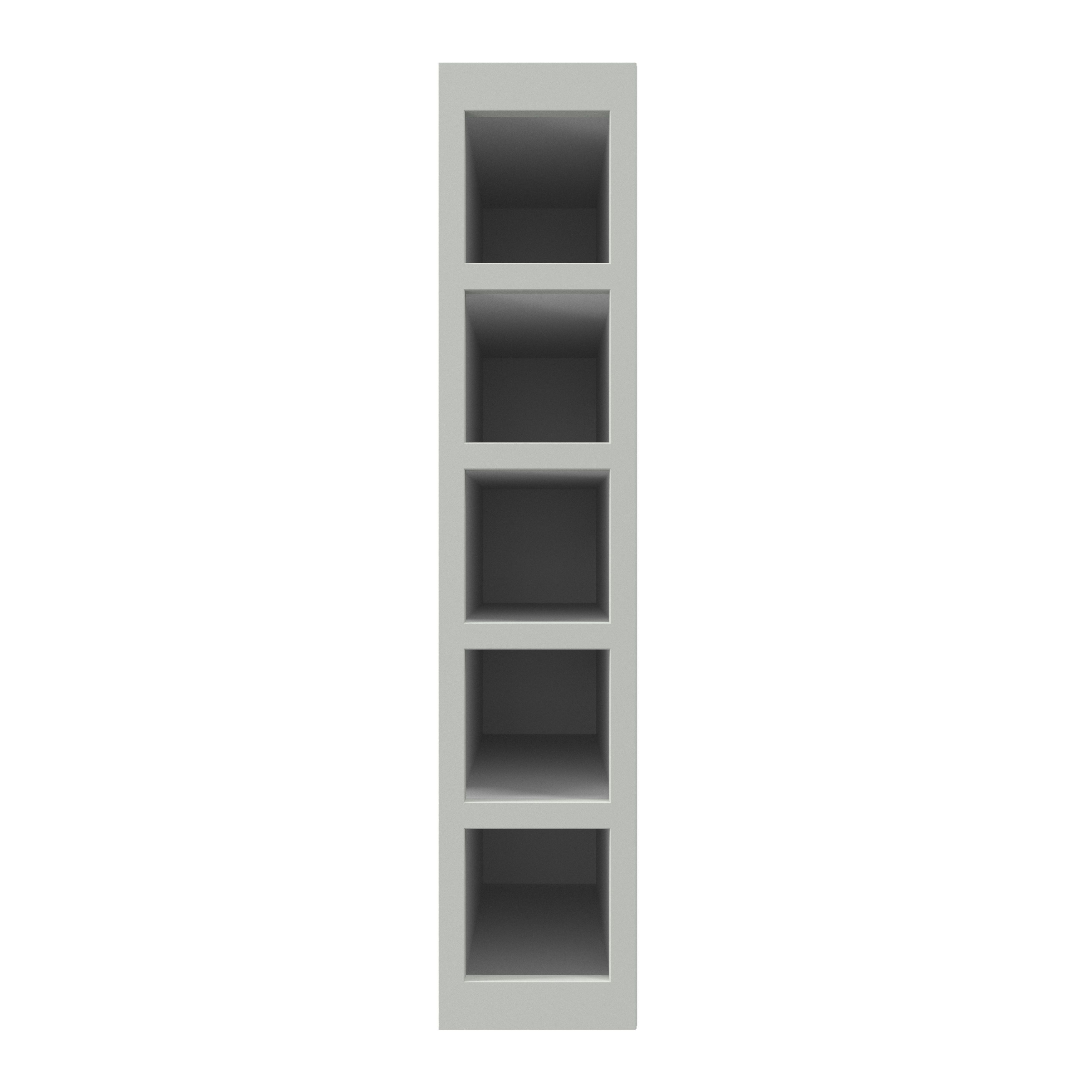 GoodHome Garcinia Matt Cream Wine rack fascia, (H)715mm (W)147mm