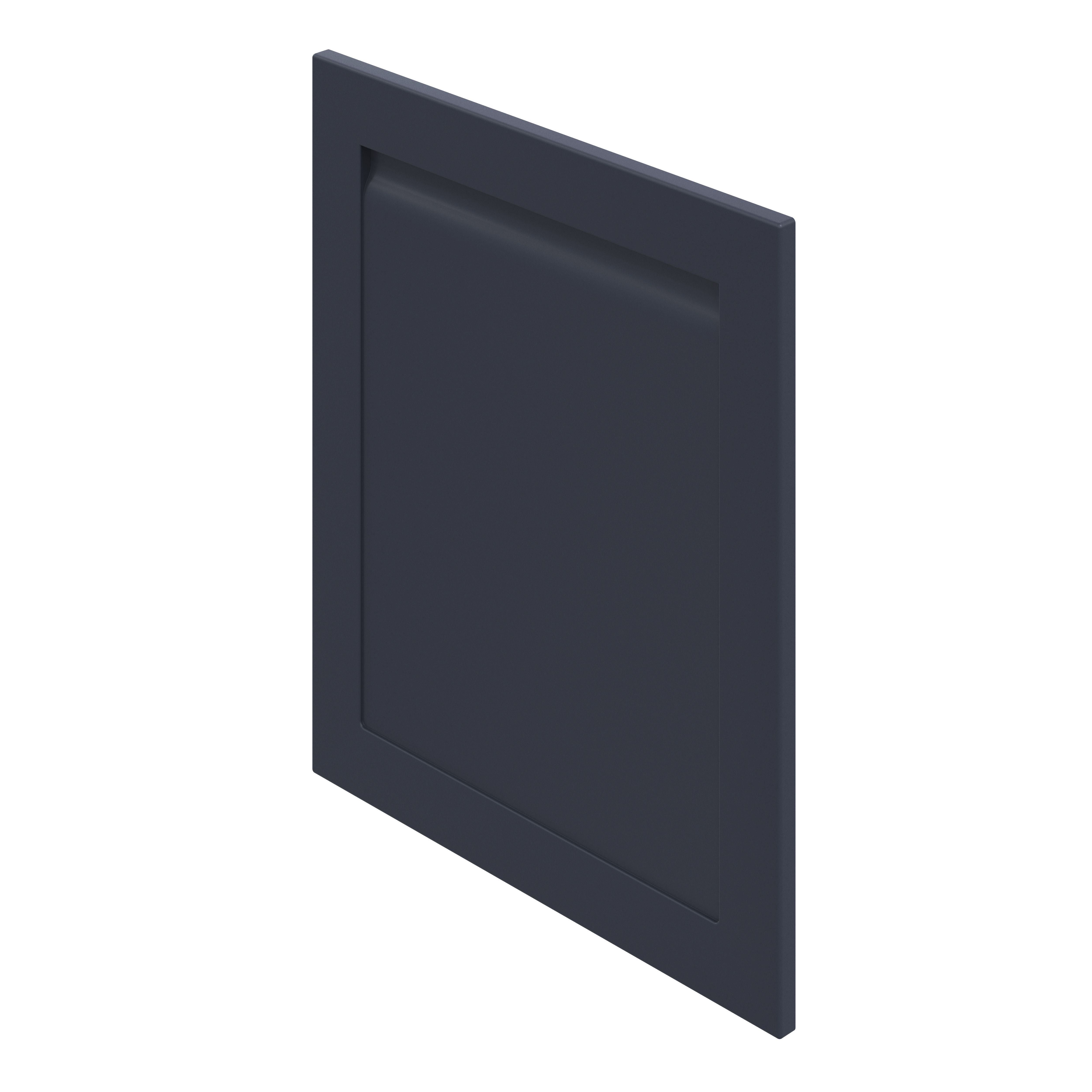 GoodHome Garcinia Matt Navy blue Integrated handle shaker Appliance Cabinet door (W)600mm (H)687mm (T)20mm