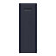GoodHome Garcinia Matt Navy blue Integrated handle shaker Highline Cabinet door (W)250mm (H)715mm (T)20mm
