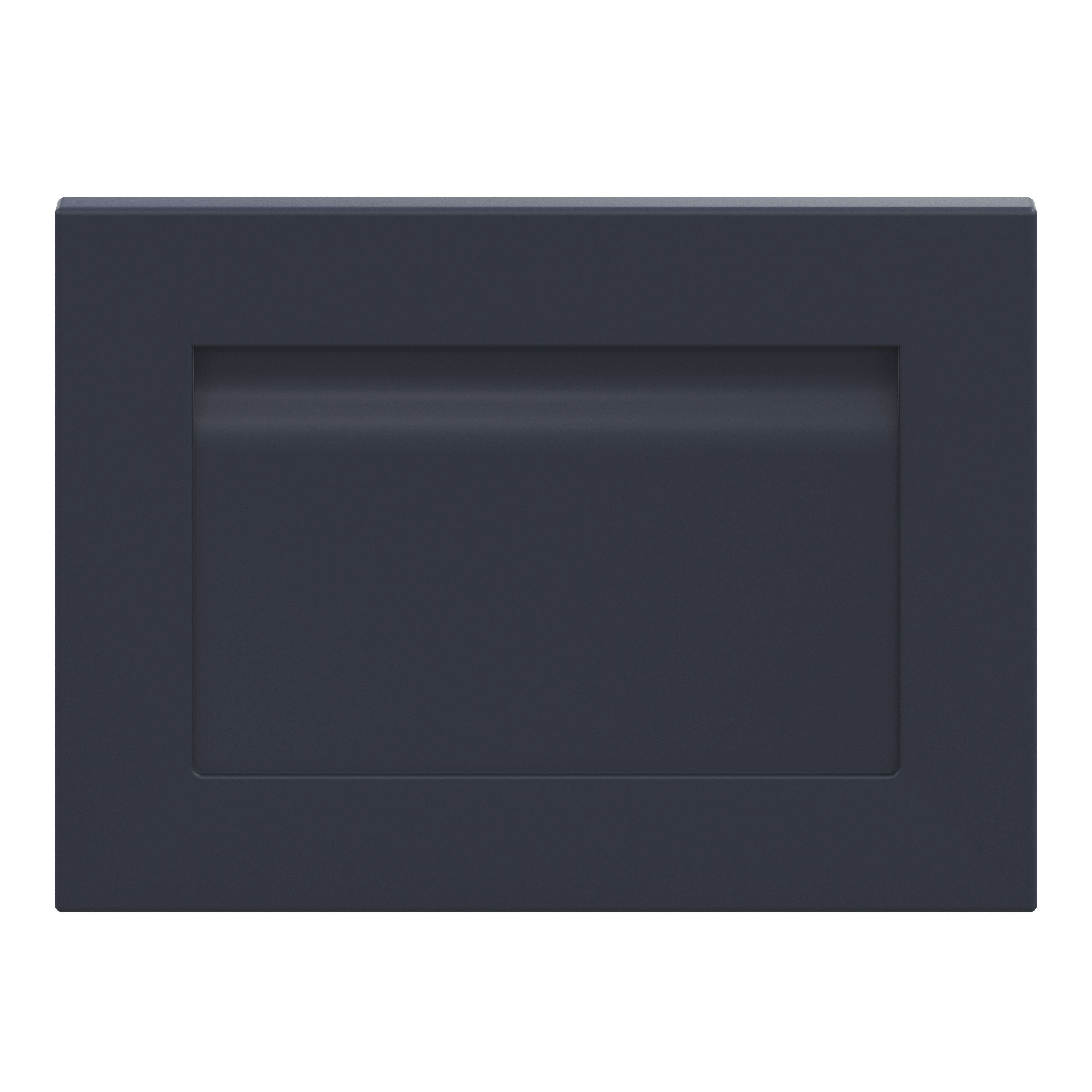 GoodHome Garcinia Matt navy blue shaker Drawer front, bridging door & bi fold door, (W)500mm (H)356mm (T)20mm