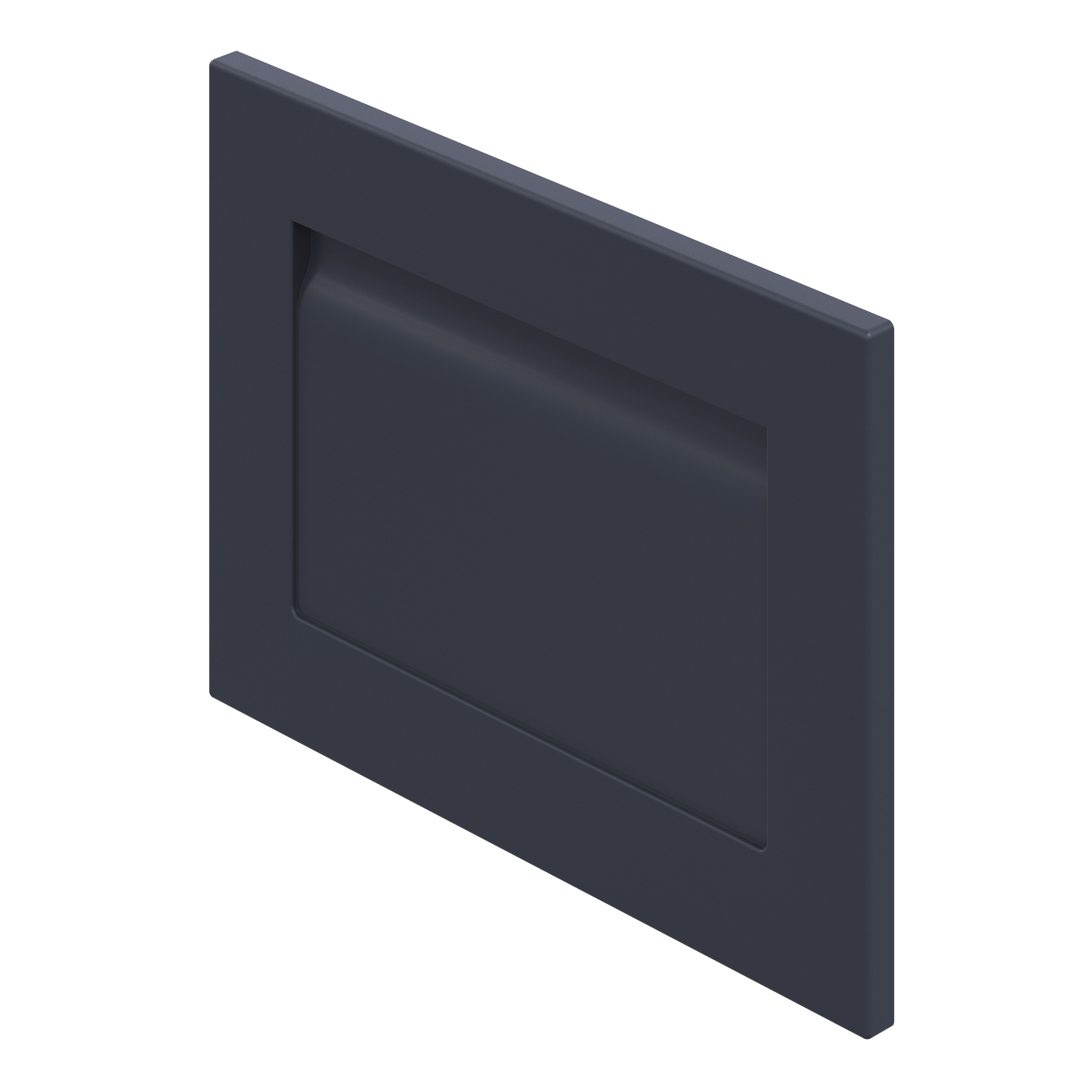 GoodHome Garcinia Matt navy blue shaker Drawer front, bridging door & bi fold door, (W)500mm (H)356mm (T)20mm