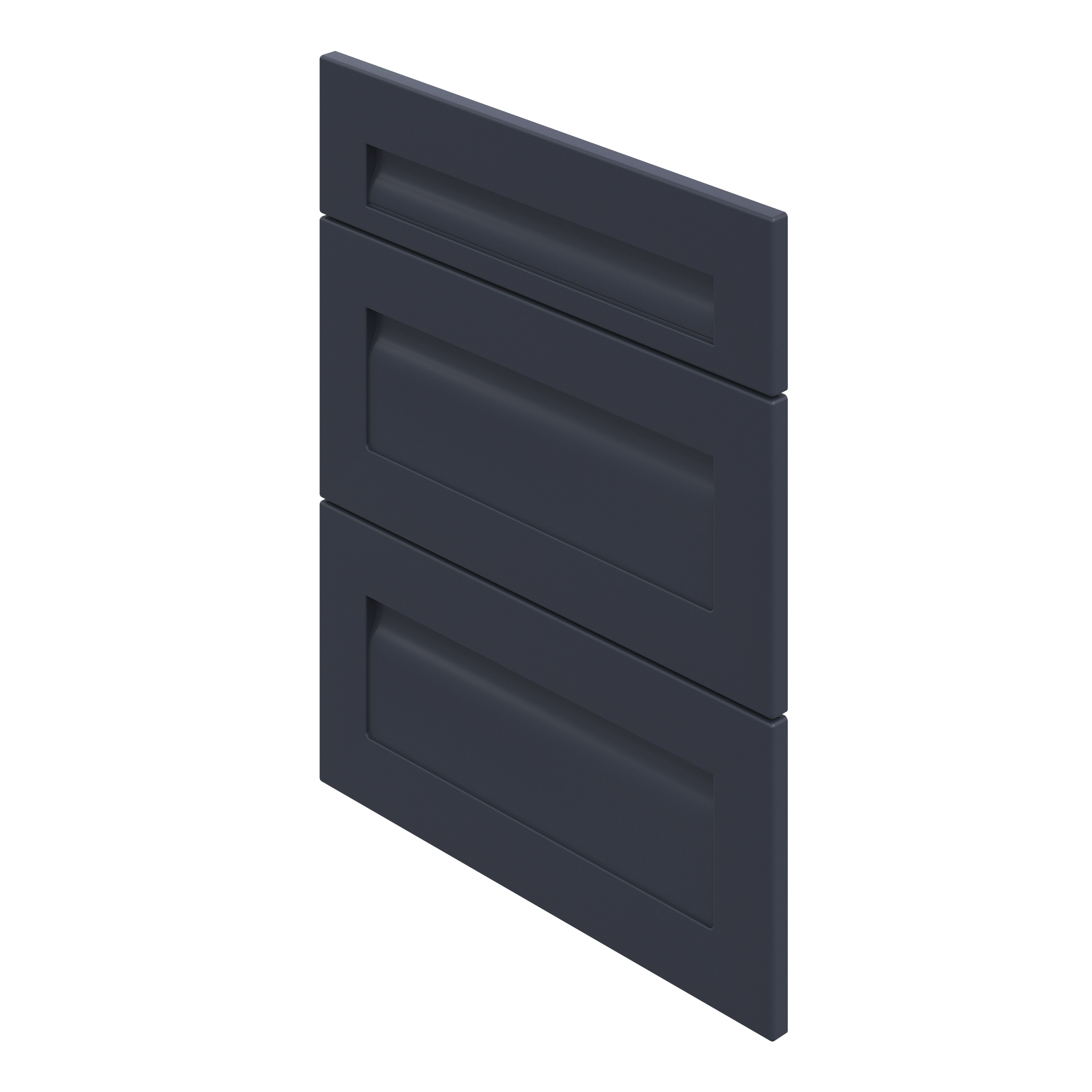 GoodHome Garcinia Matt navy blue shaker Drawer front (W)600mm, Pack of 3