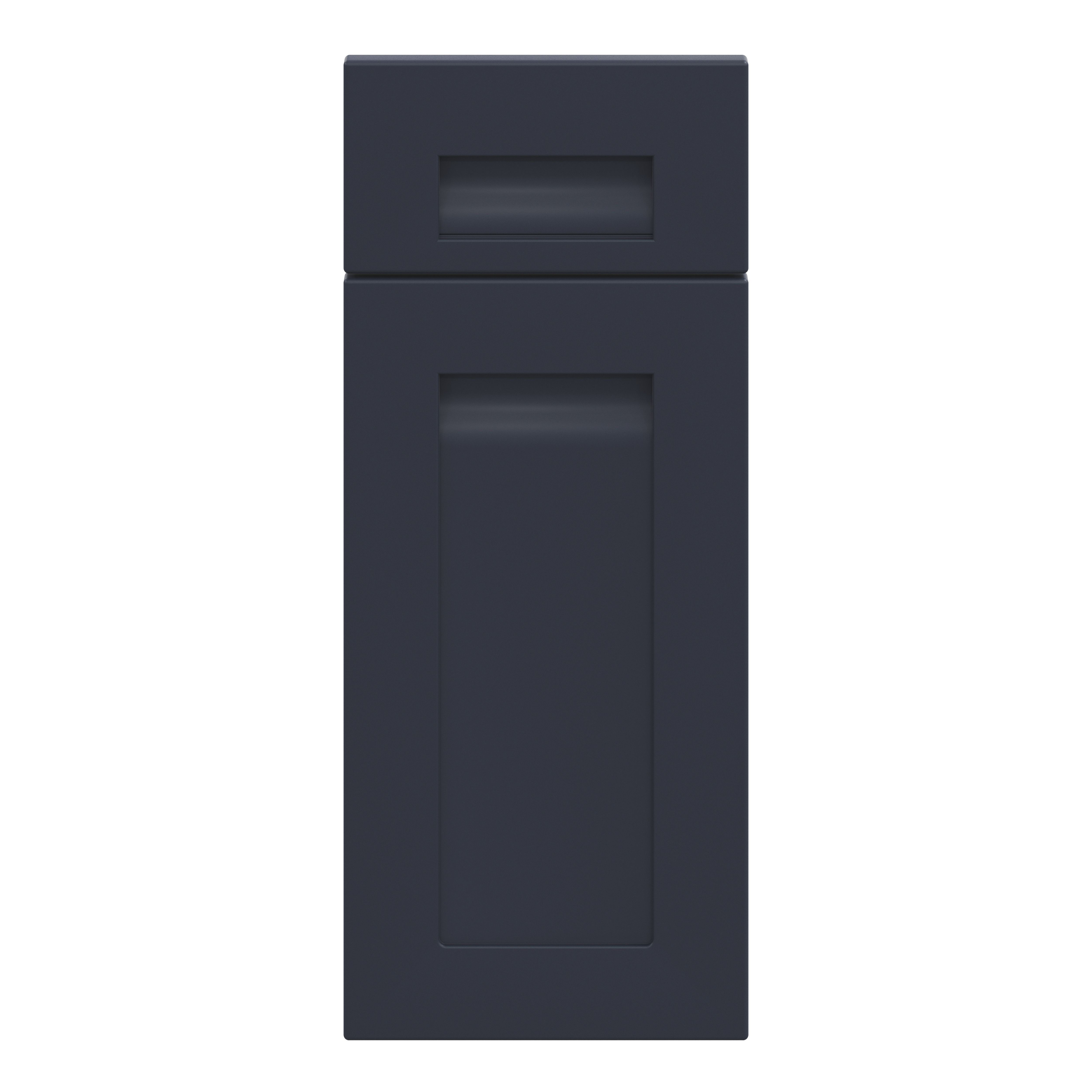 GoodHome Garcinia Matt navy blue shaker Drawerline door & drawer front, (W)300mm (H)715mm (T)20mm