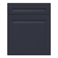 GoodHome Garcinia Matt navy blue shaker Drawerline door & drawer front, (W)600mm (H)715mm (T)20mm