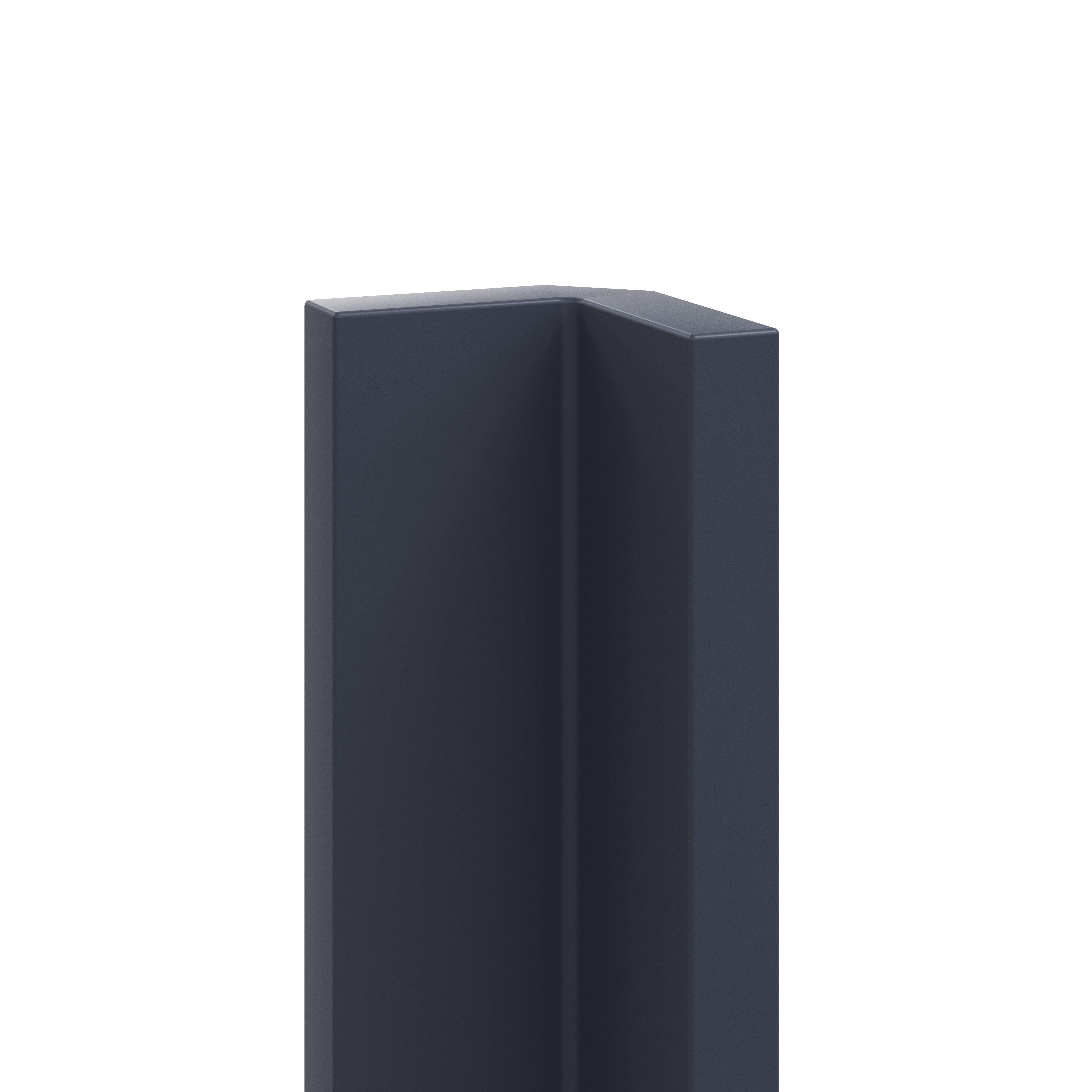 GoodHome Garcinia Matt navy blue Tall Wall corner post, (W)59mm
