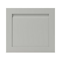 GoodHome Garcinia Matt stone integrated handle shaker Appliance Cabinet door (W)600mm (H)543mm (T)20mm