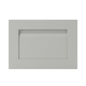 GoodHome Garcinia Matt stone integrated handle shaker Drawer front, bridging door & bi fold door, (W)500mm (H)356mm (T)20mm