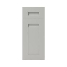 GoodHome Garcinia Matt stone integrated handle shaker Drawerline Cabinet door, (W)300mm (H)715mm (T)20mm