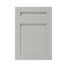 GoodHome Garcinia Matt stone integrated handle shaker Drawerline Cabinet door, (W)500mm (H)715mm (T)20mm