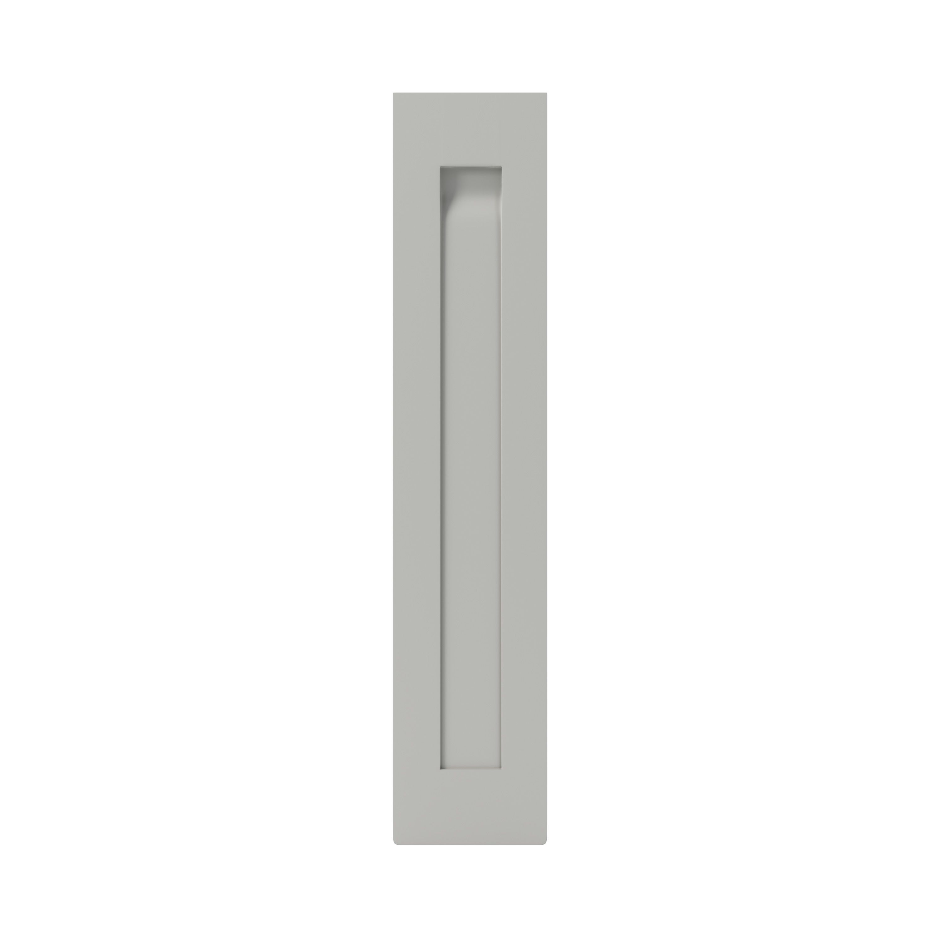 GoodHome Garcinia Matt stone integrated handle shaker Highline Cabinet door (W)150mm (H)715mm (T)20mm