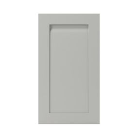 GoodHome Garcinia Matt stone integrated handle shaker Highline Cabinet door (W)400mm (H)715mm (T)20mm