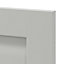 GoodHome Garcinia Matt stone integrated handle shaker Highline Cabinet door (W)450mm (H)715mm (T)20mm