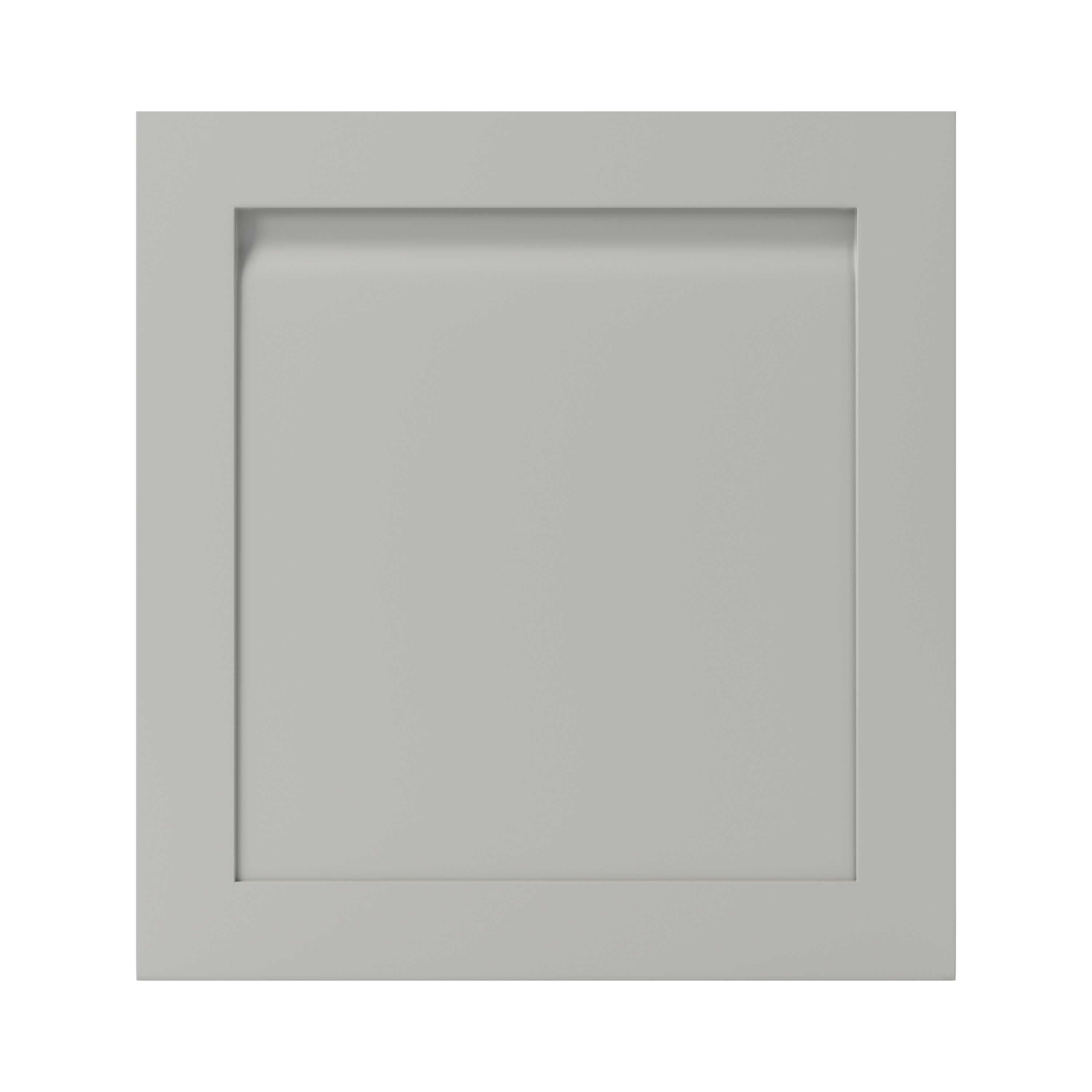 GoodHome Garcinia Matt stone integrated handle shaker Tall appliance Cabinet door (W)600mm (H)633mm (T)20mm