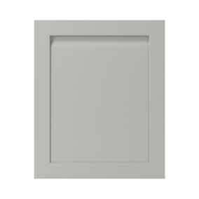 GoodHome Garcinia Matt stone integrated handle shaker Tall appliance Cabinet door (W)600mm (H)723mm (T)20mm