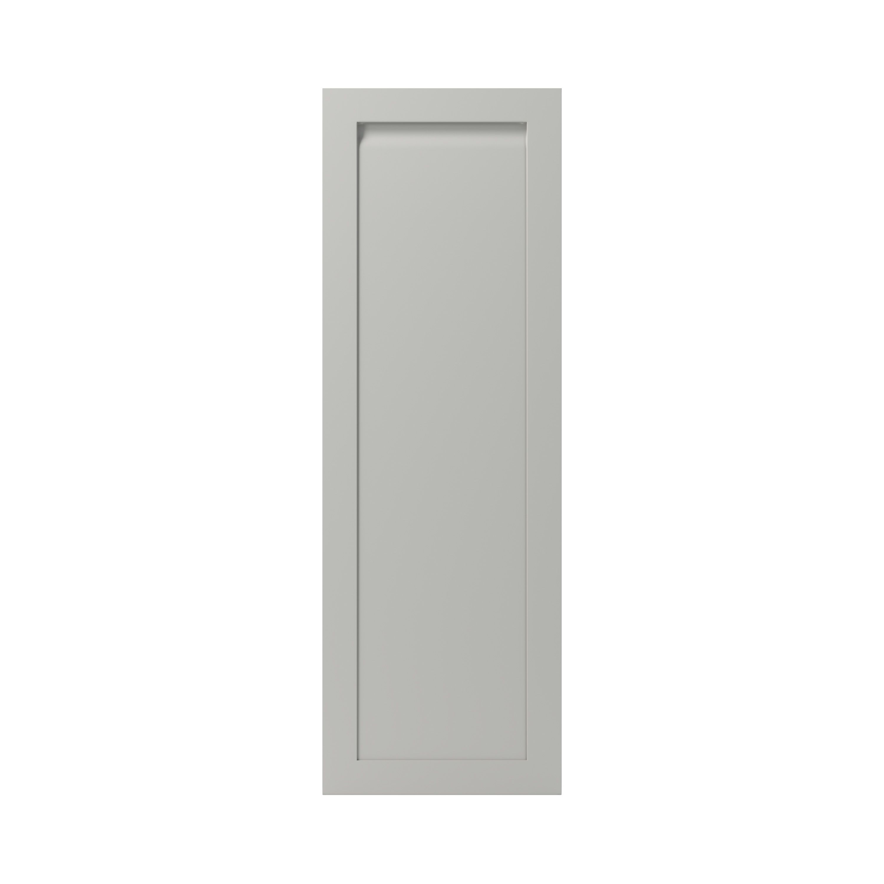 GoodHome Garcinia Matt stone integrated handle shaker Tall larder Cabinet door (W)500mm (H)1467mm (T)20mm