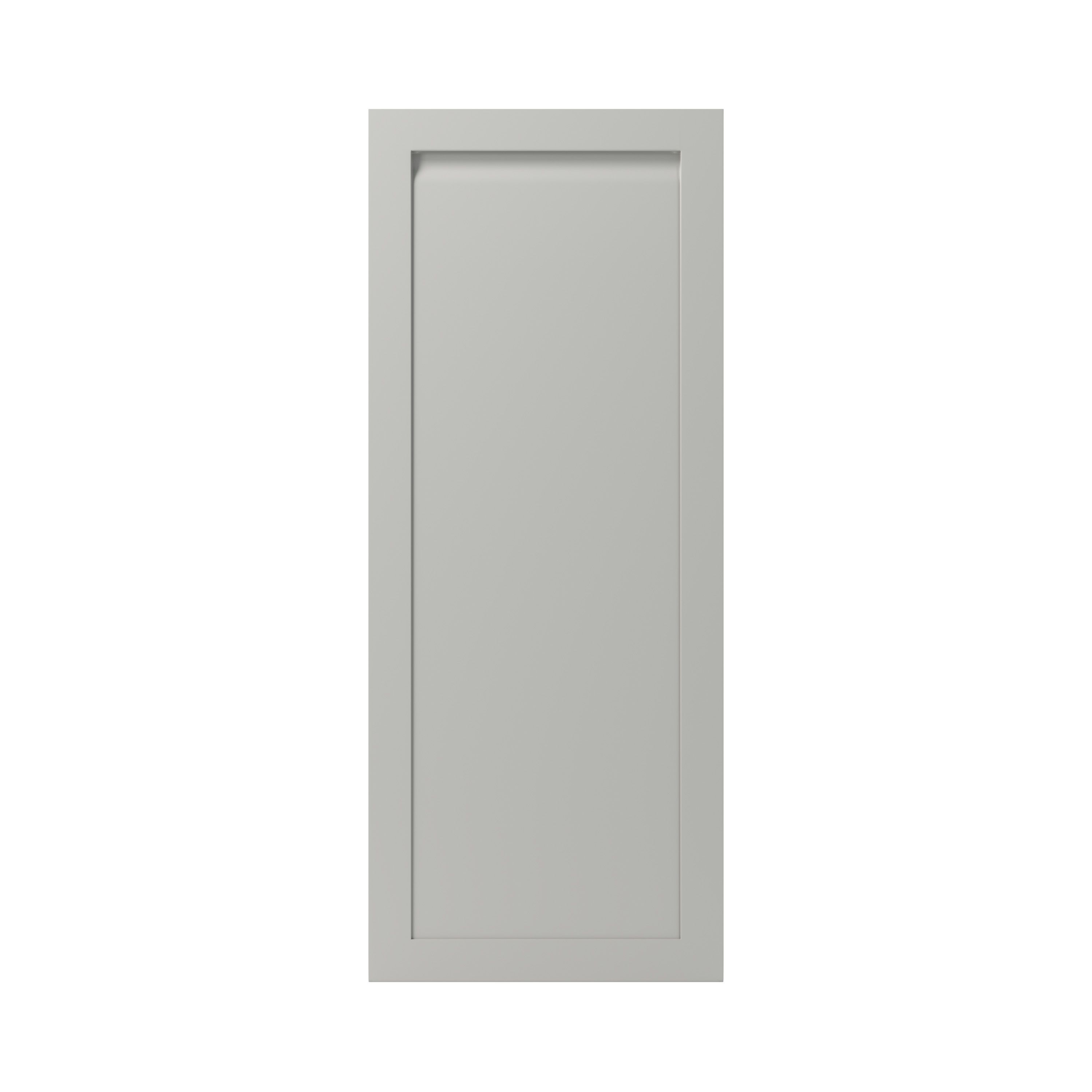 GoodHome Garcinia Matt stone integrated handle shaker Tall larder Cabinet door (W)600mm (H)1467mm (T)20mm