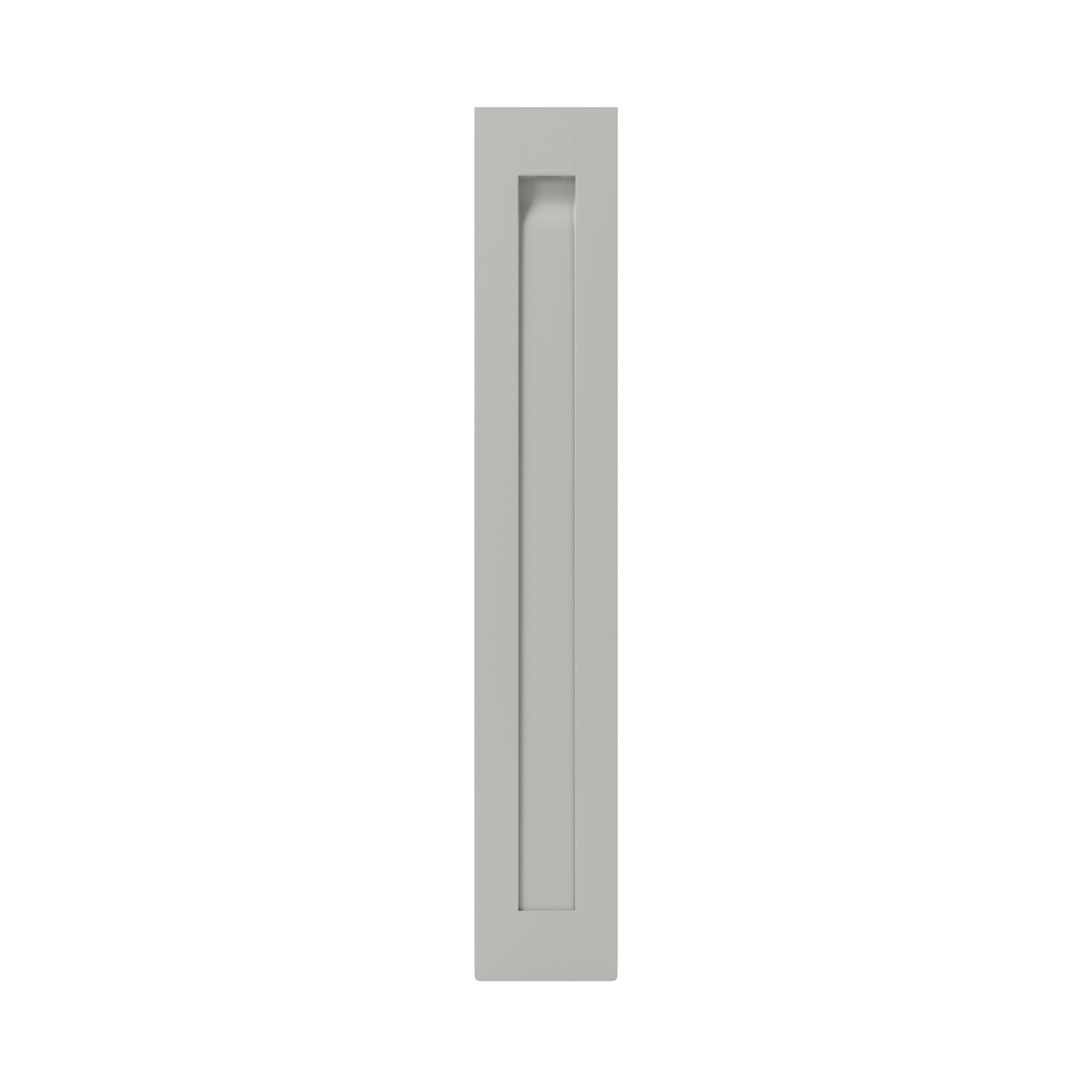 GoodHome Garcinia Matt stone integrated handle shaker Tall wall Cabinet door (W)150mm (H)895mm (T)20mm