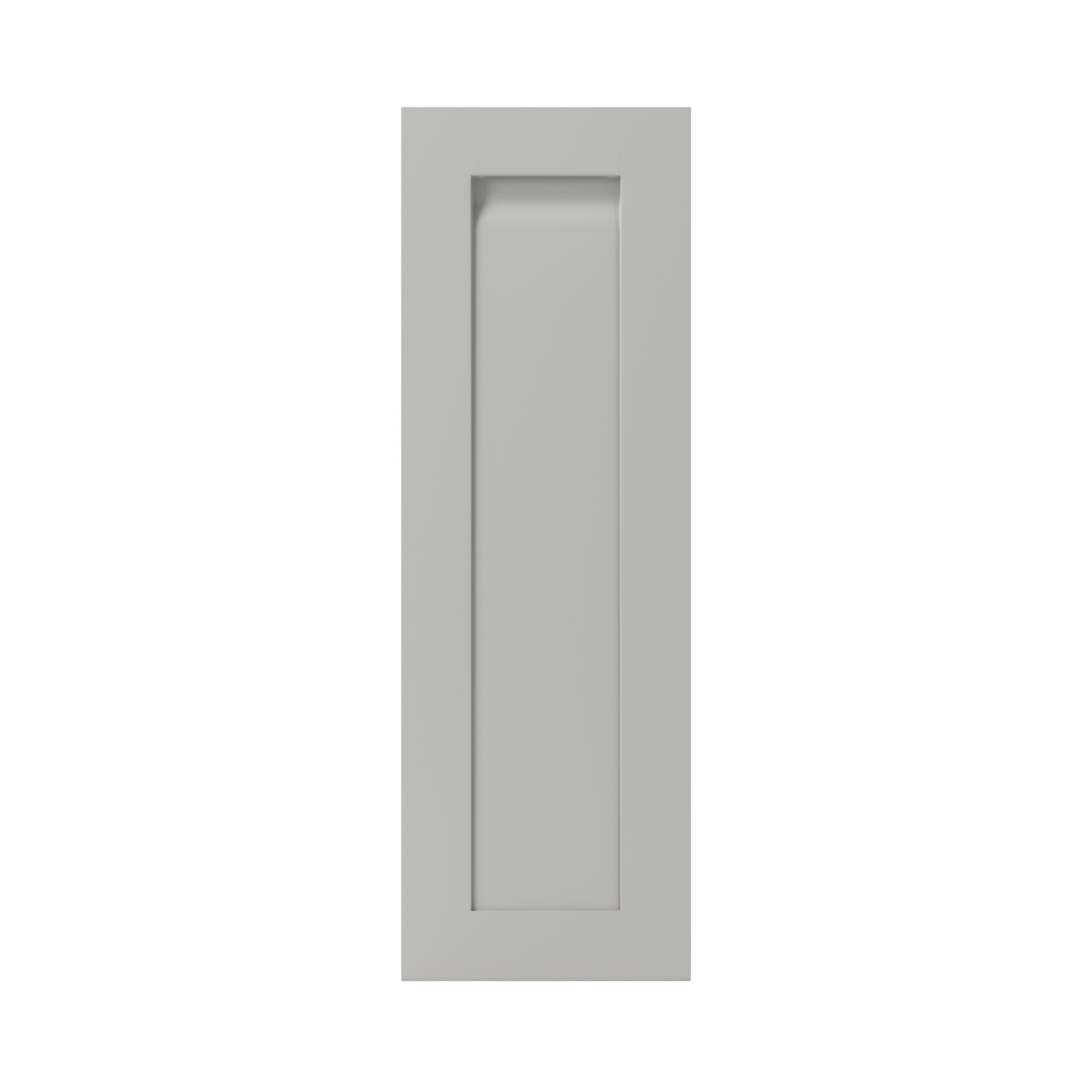 GoodHome Garcinia Matt stone integrated handle shaker Tall wall Cabinet door (W)300mm (H)895mm (T)20mm