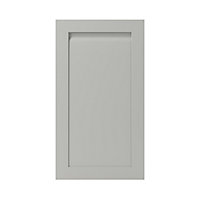 GoodHome Garcinia Matt stone integrated handle shaker Tall wall Cabinet door (W)500mm (H)895mm (T)20mm