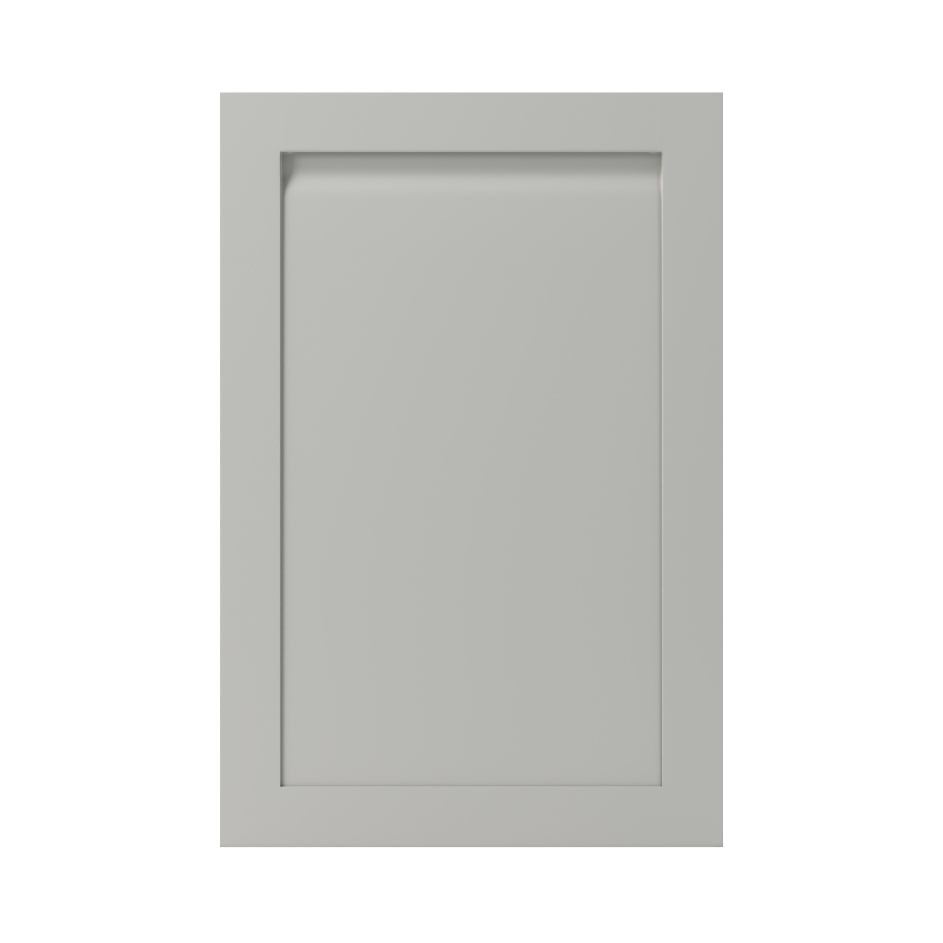 GoodHome Garcinia Matt stone integrated handle shaker Tall wall Cabinet door (W)600mm (H)895mm (T)20mm