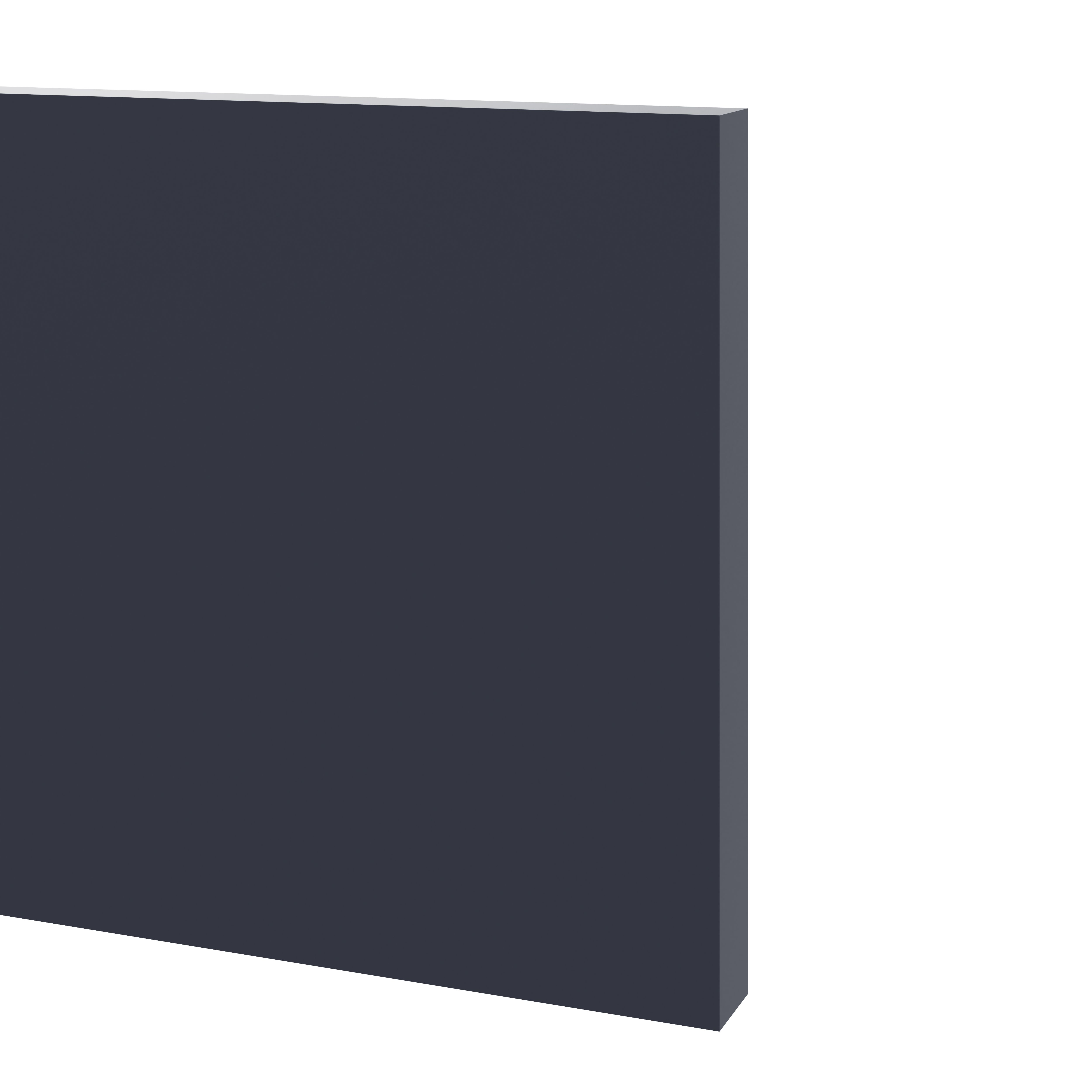 GoodHome Garcinia Navy blue Square edge Plinth, (L)2400mm