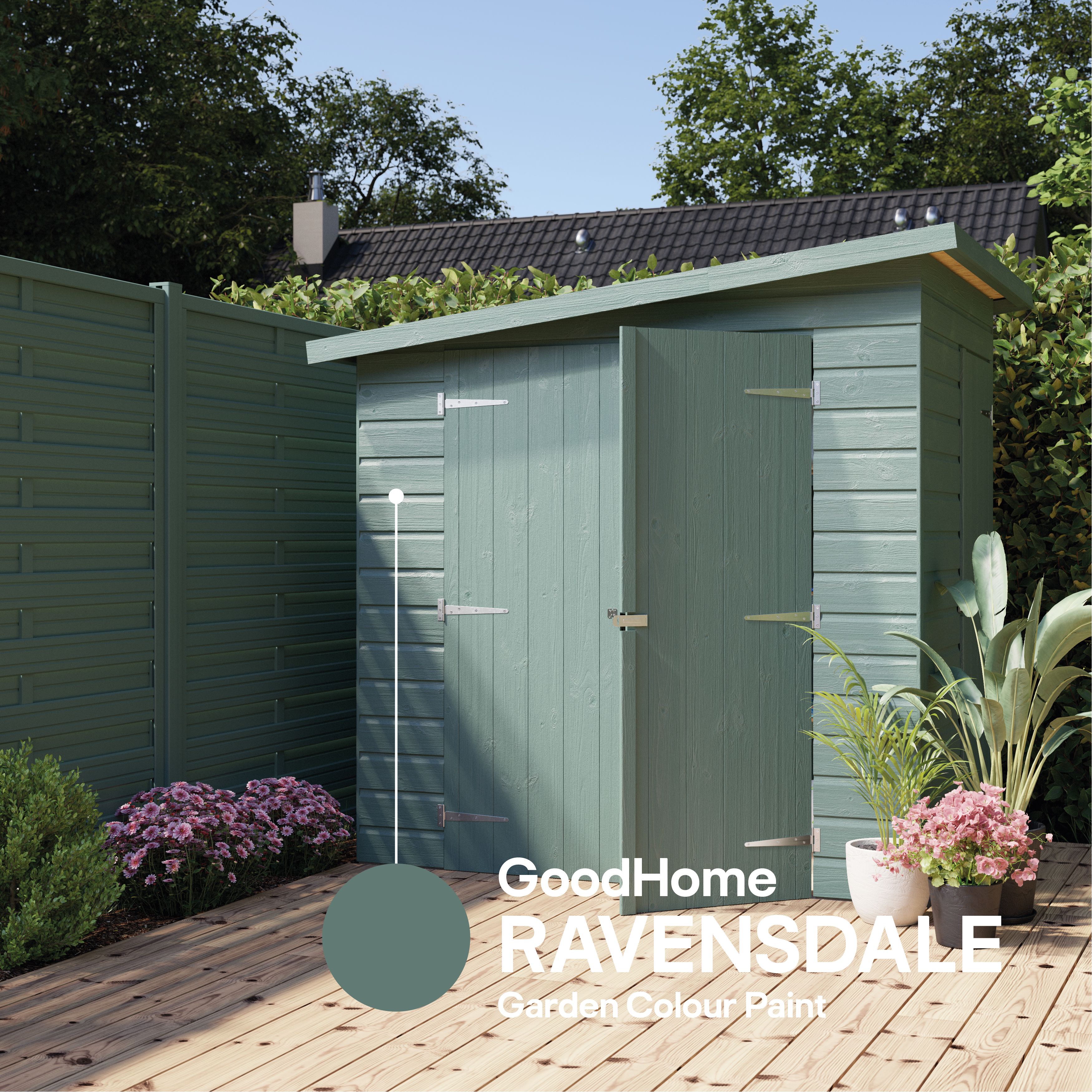 GoodHome Garden Colours Ravensdale Matt Multi-surface paint, 750ml