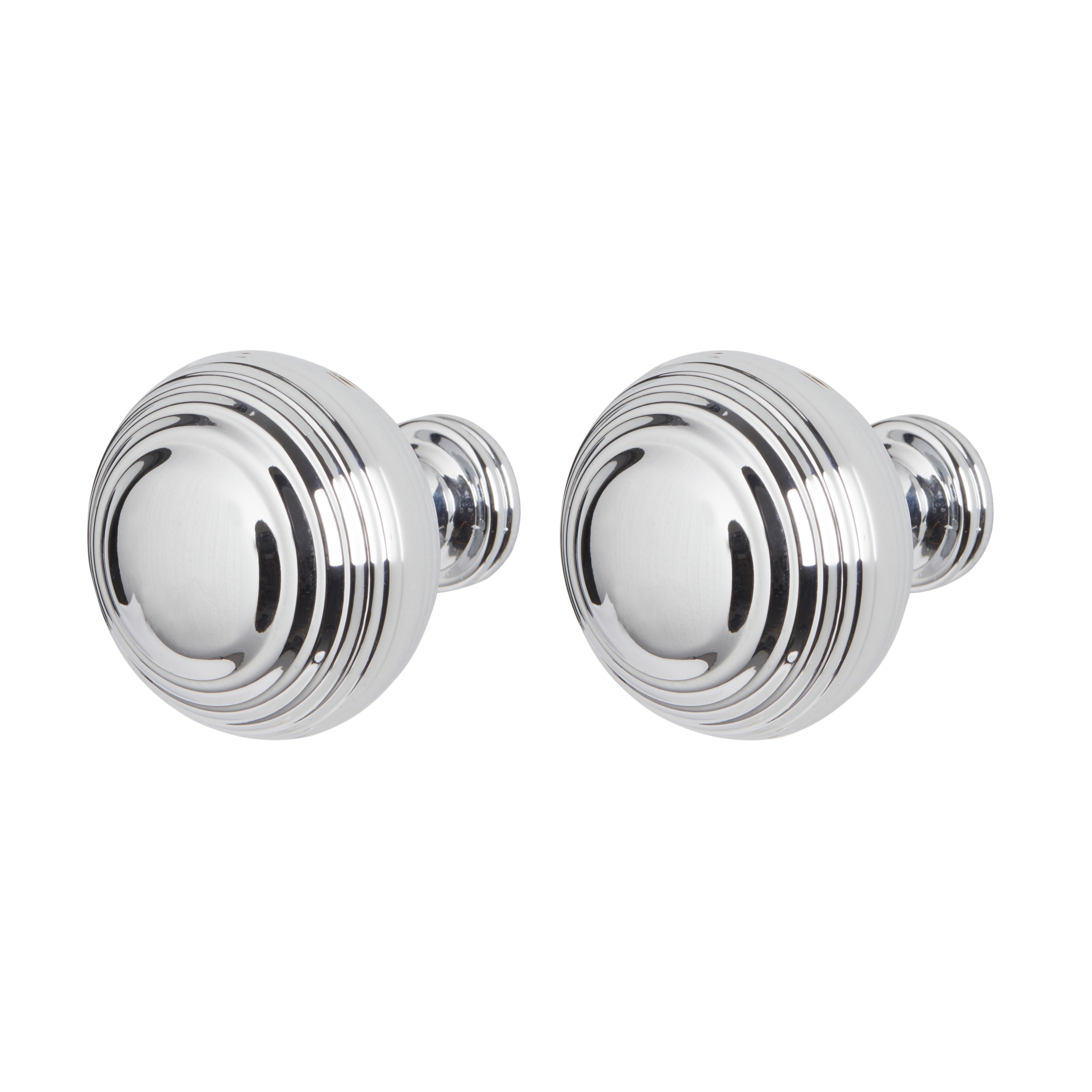 GoodHome Garni Chrome effect Kitchen cabinets Handle (L)3.2cm