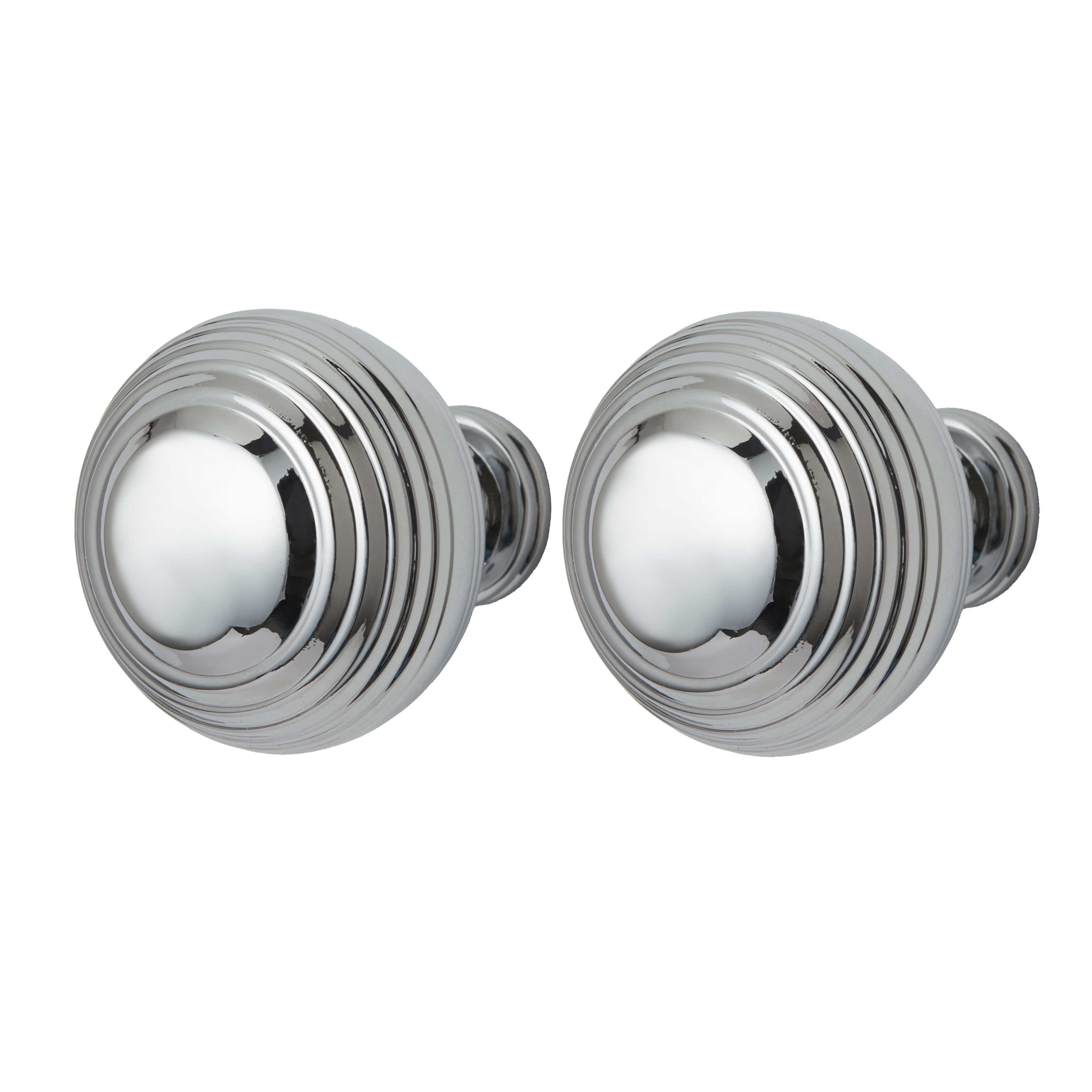 GoodHome Garni Chrome effect Kitchen cabinets Handle (L)3.2cm