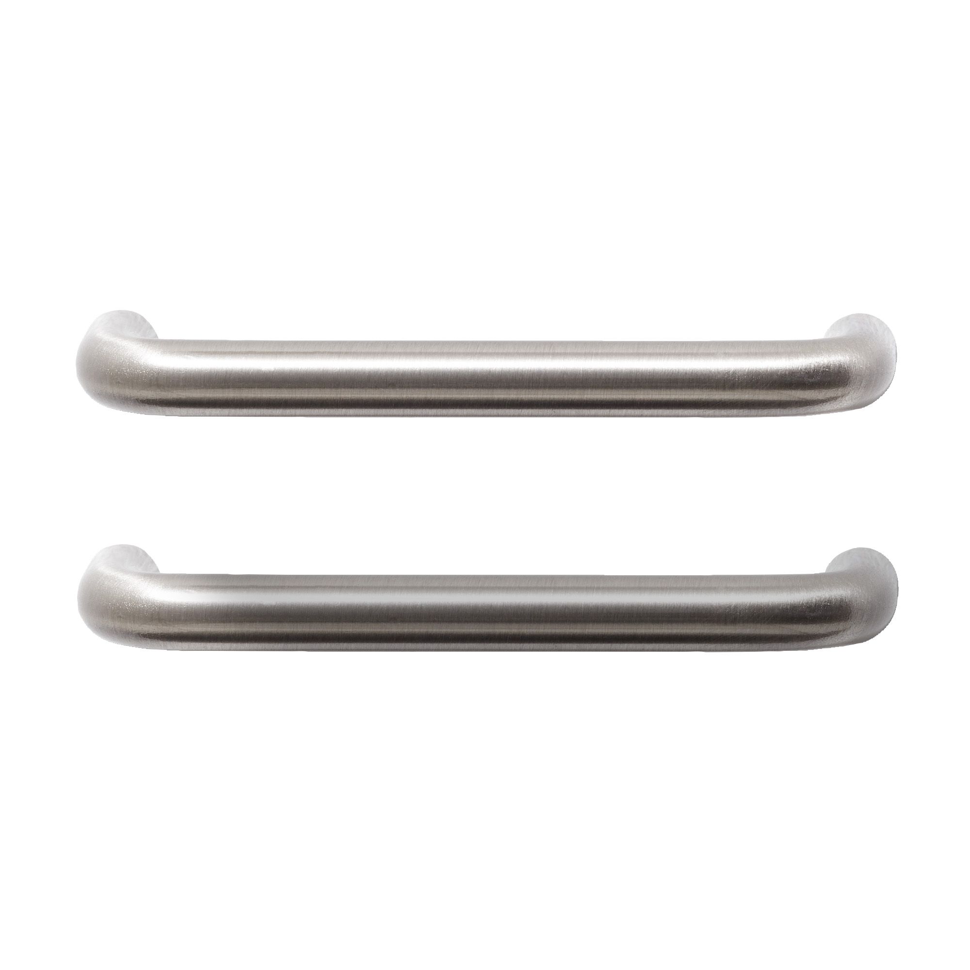 GoodHome Gen Nickel effect Kitchen cabinets Handle (L)10.6cm